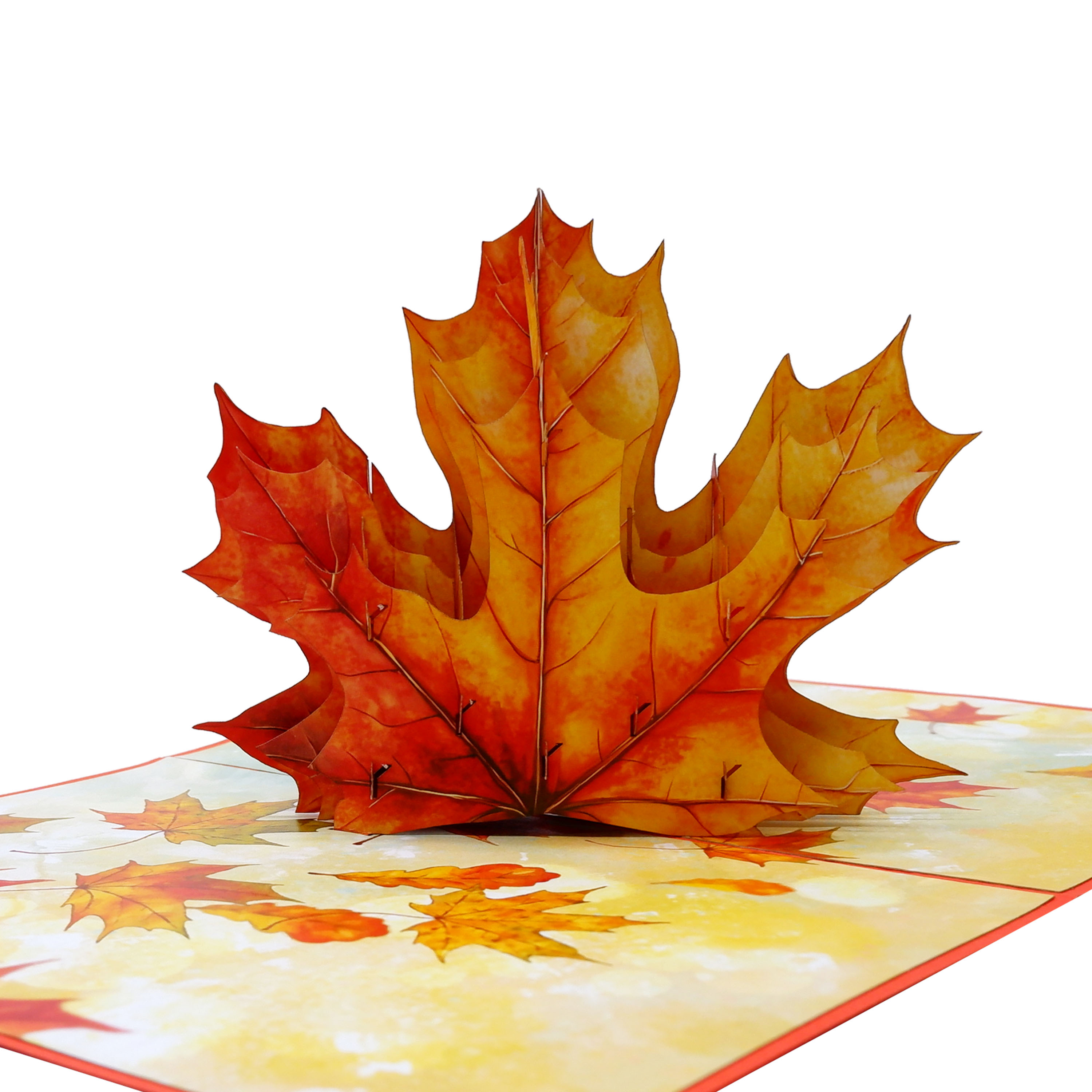 Autumn Leaf Pop-Up Card – A Timeless Seasonal Design
