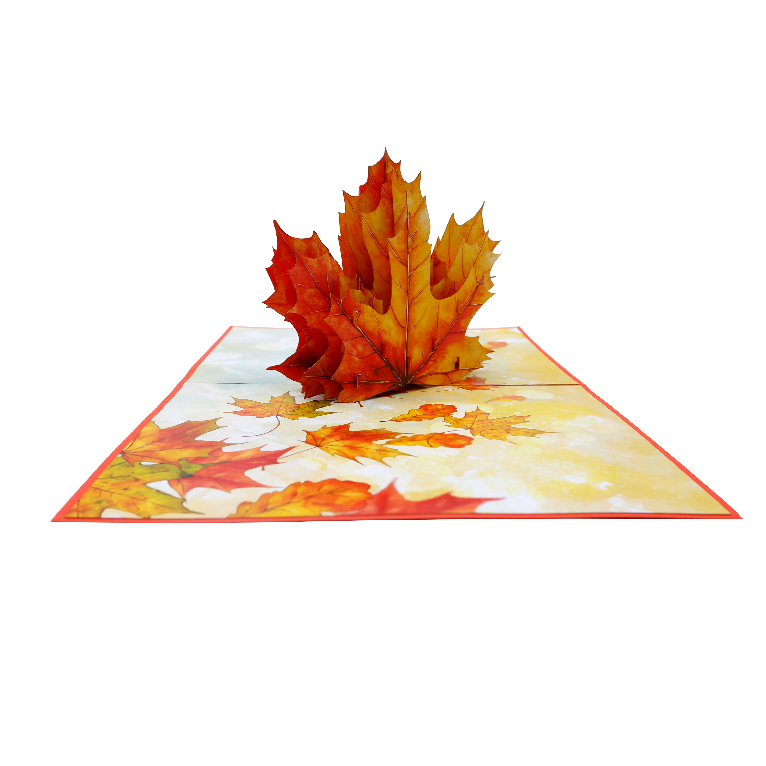 Autumn Leaf Pop-Up Card – A Timeless Seasonal Design
