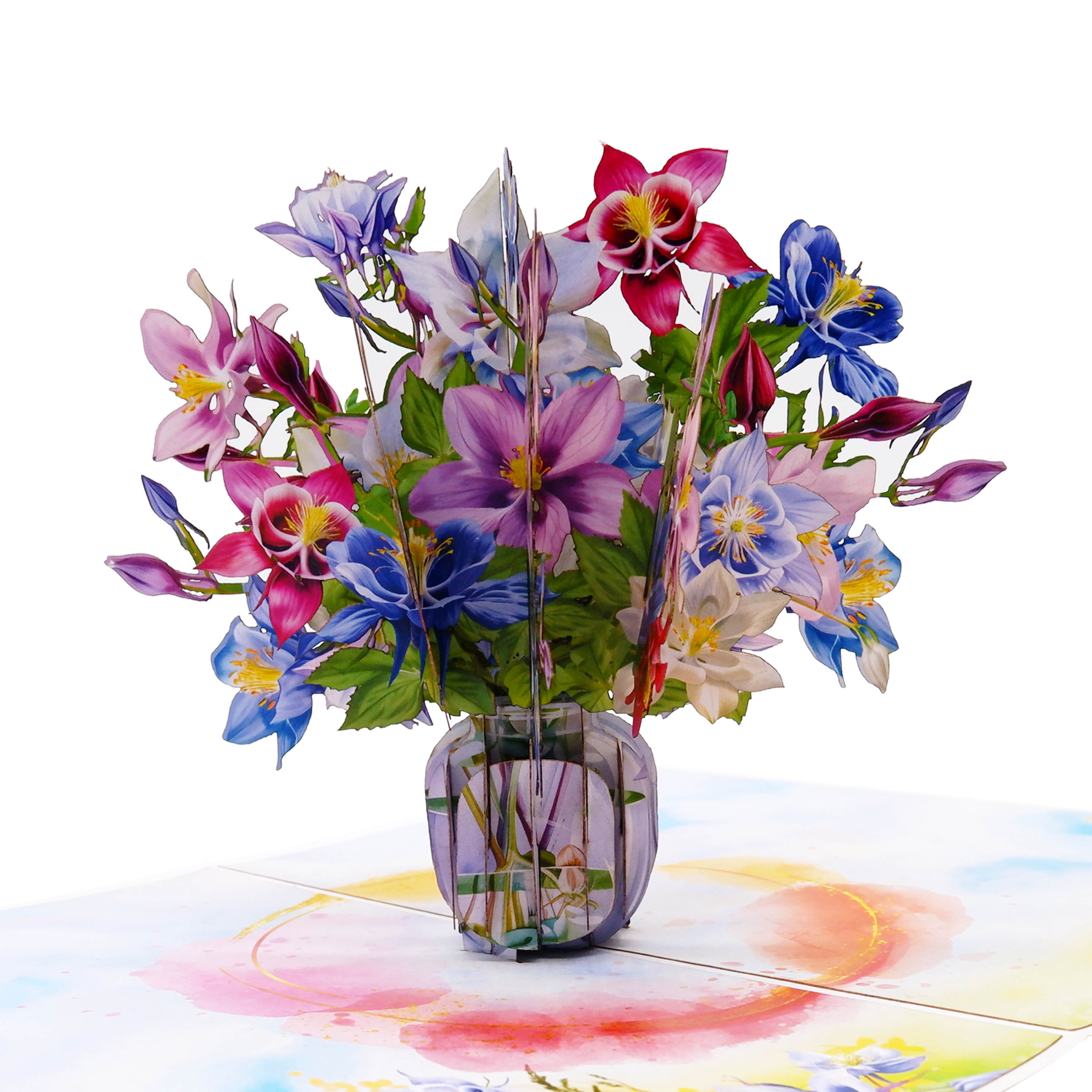 Flower Vase Pop-Up Card – A Graceful 3D Floral Display