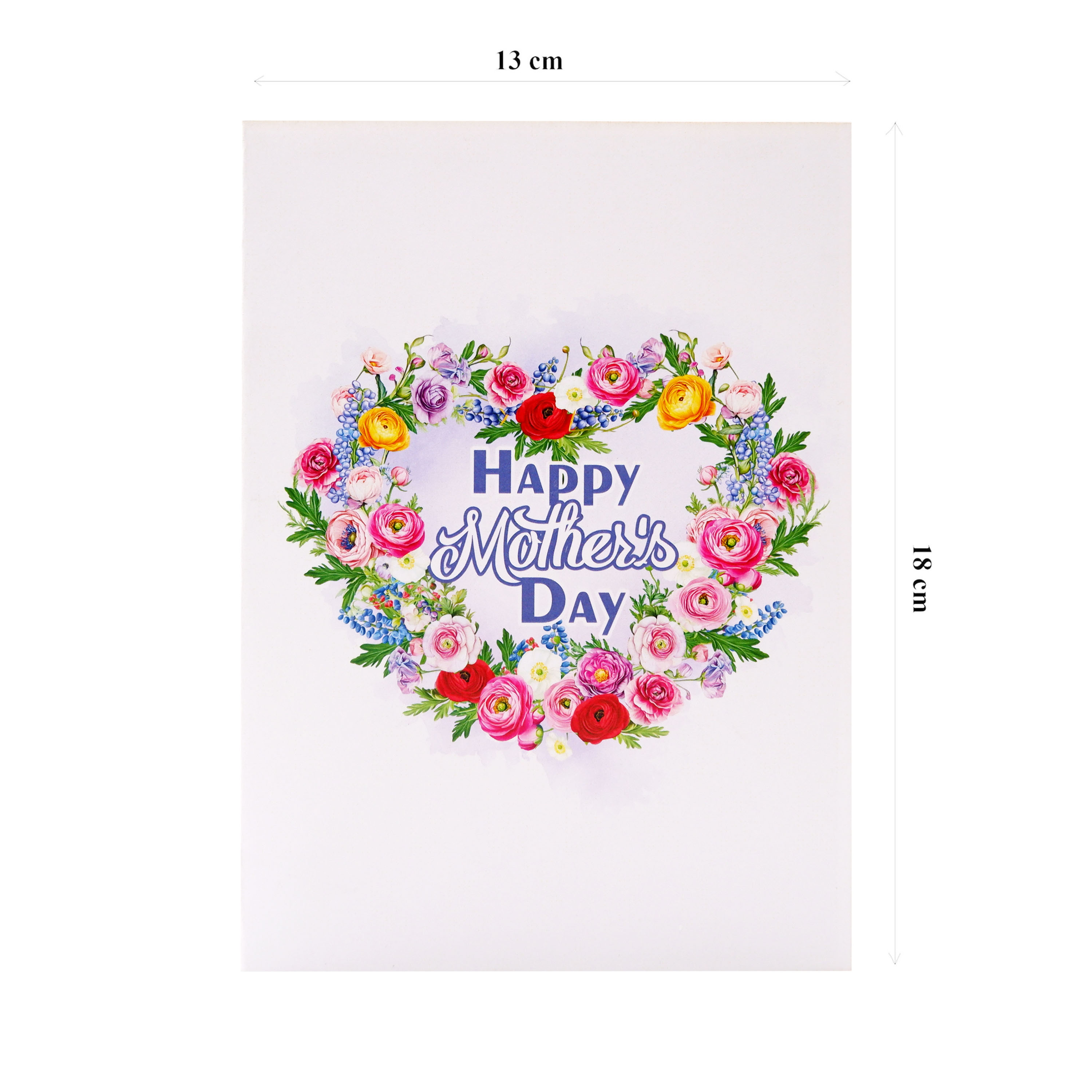 Mother’s Day Wreath Pop-Up Card – A Refined Floral Tribute