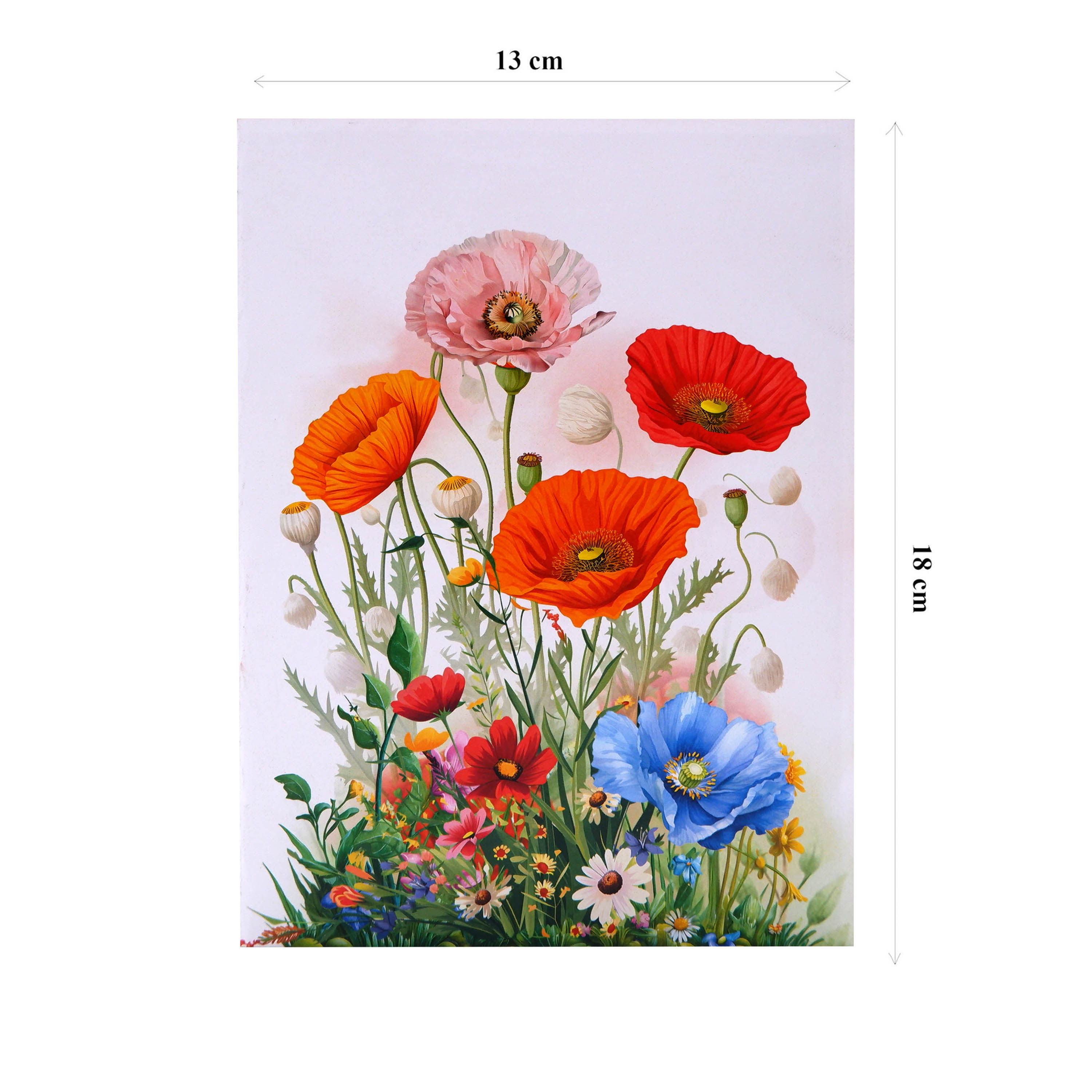 Wildflower Garden Pop-Up Card – 3D Flower Greeting Card