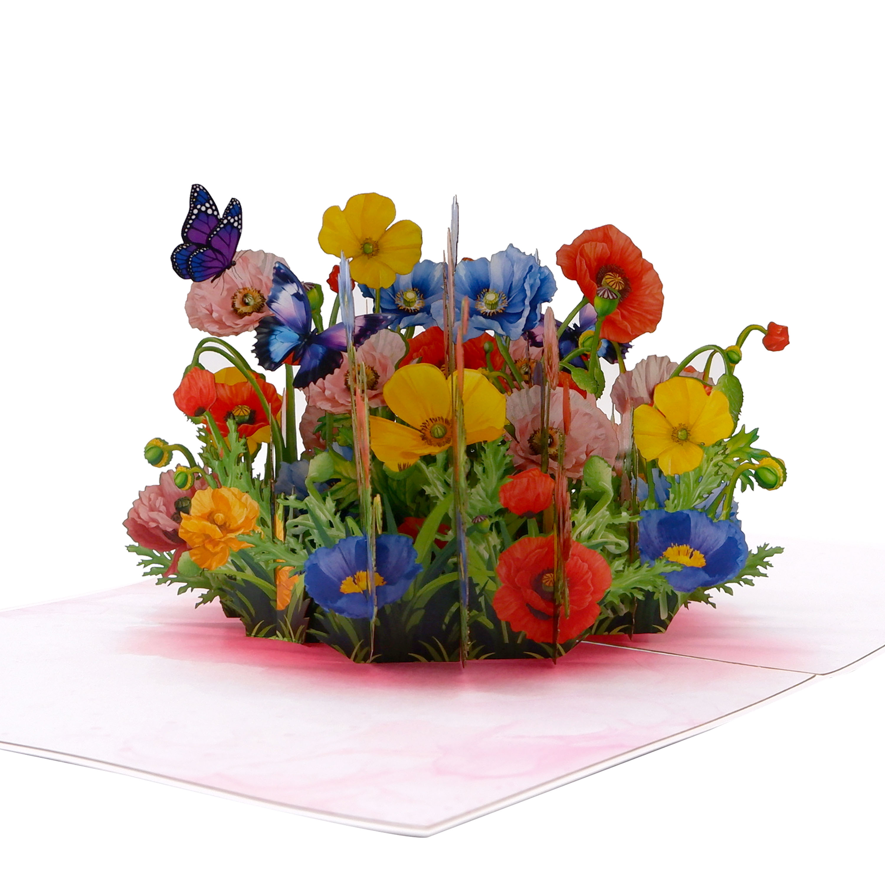 Wildflower Garden Pop-Up Card – 3D Flower Greeting Card