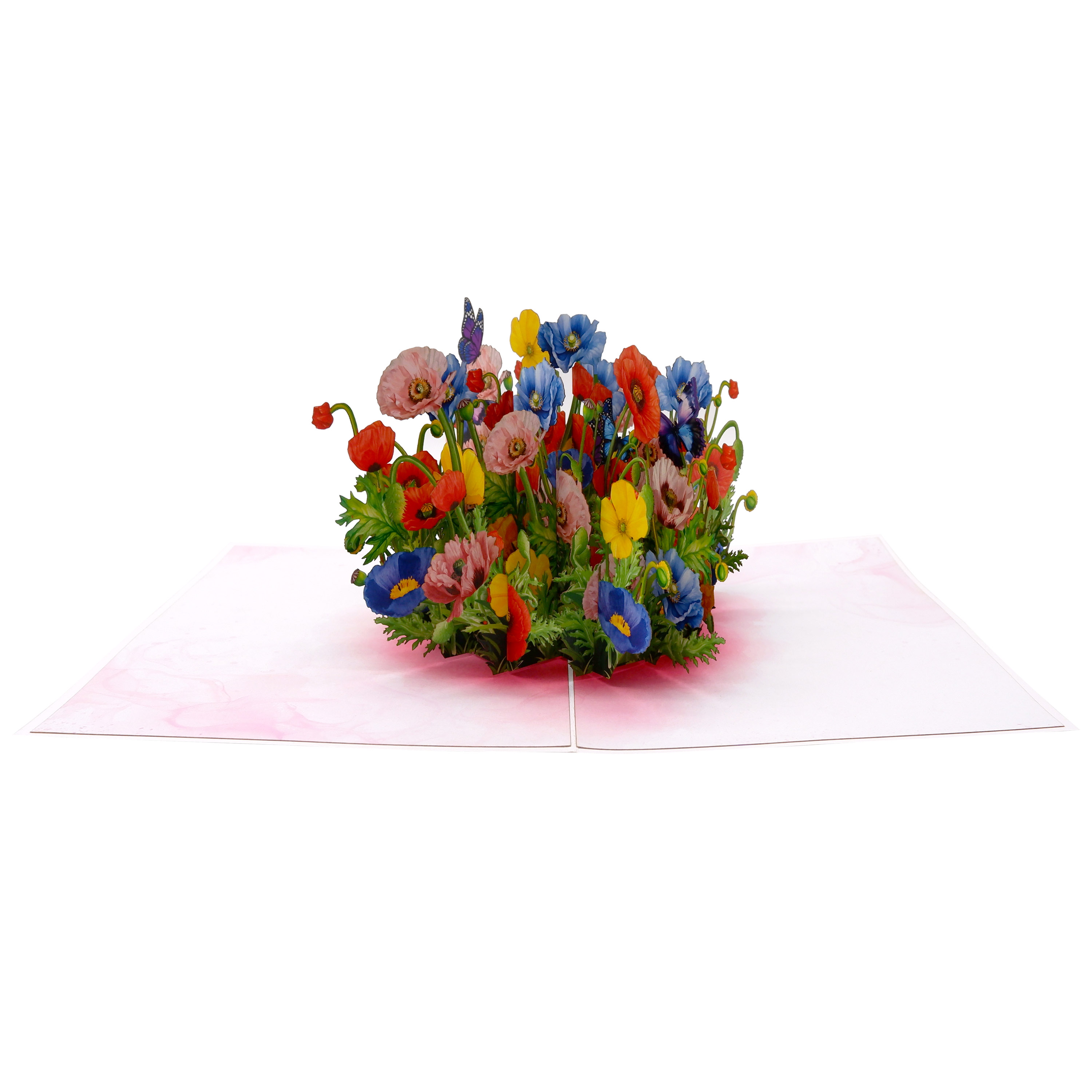Wildflower Garden Pop-Up Card – 3D Flower Greeting Card