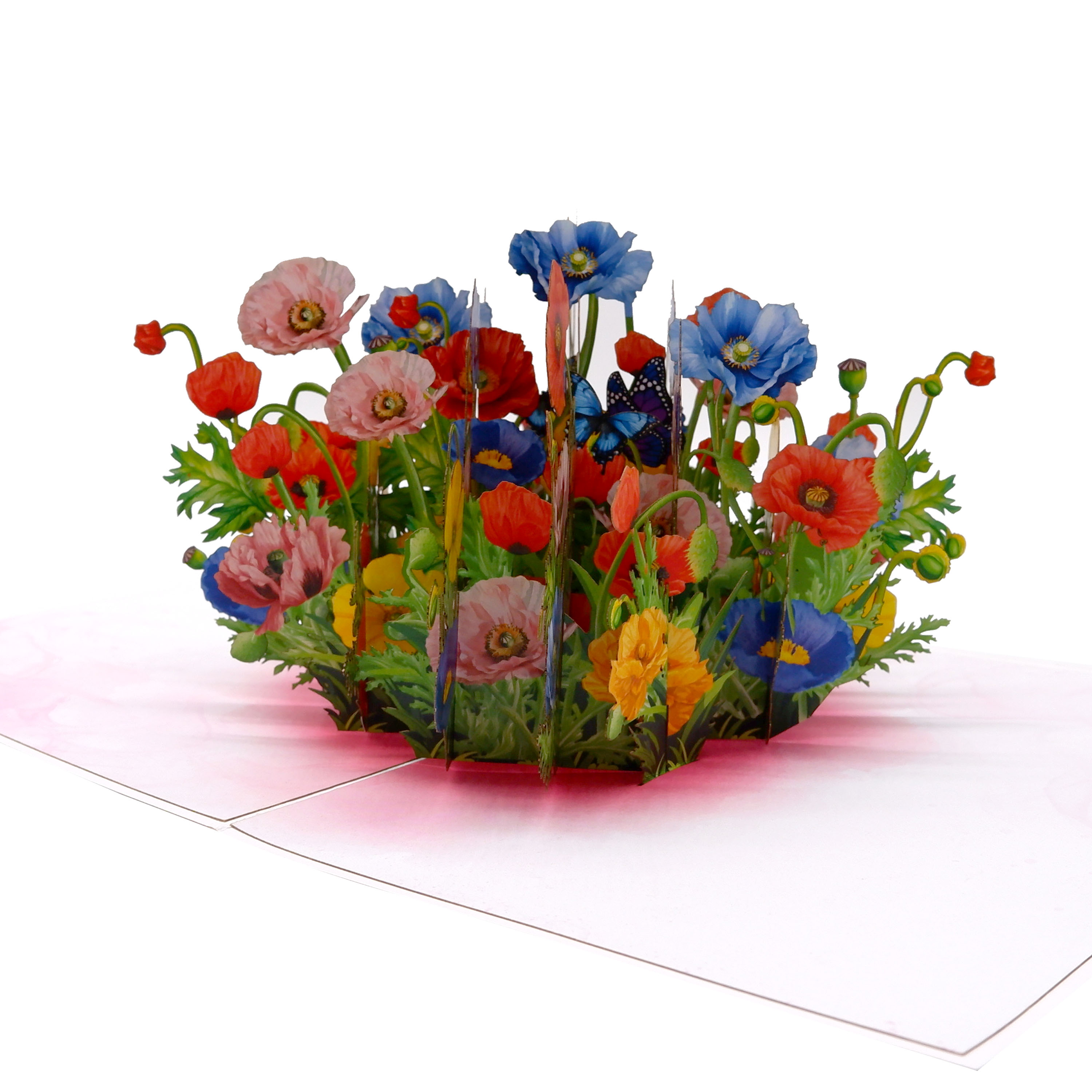 Wildflower Garden Pop-Up Card – 3D Flower Greeting Card