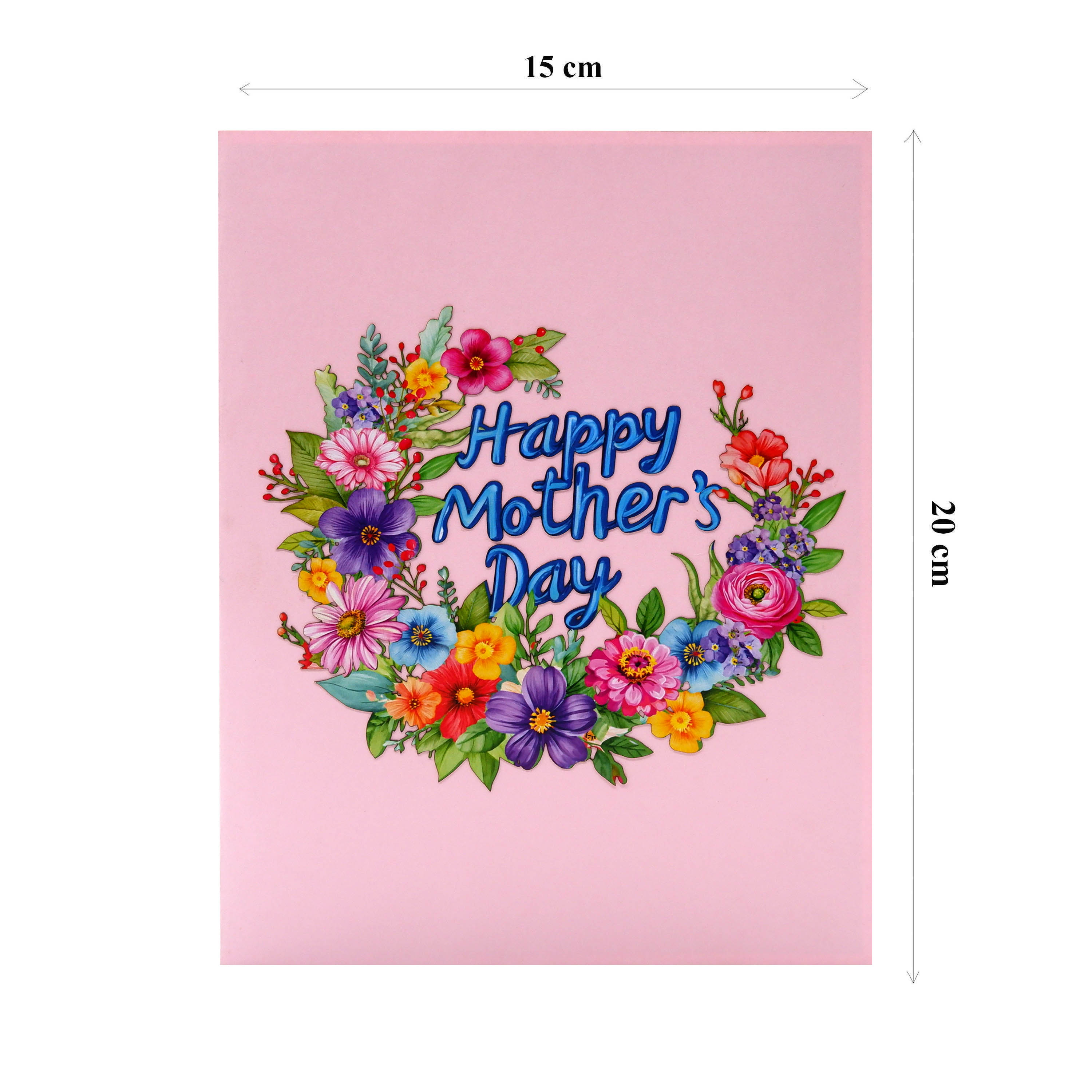 Happy Mother’s Day Floral Pop-Up Card – 3D Mother’s Day Greeting Card
