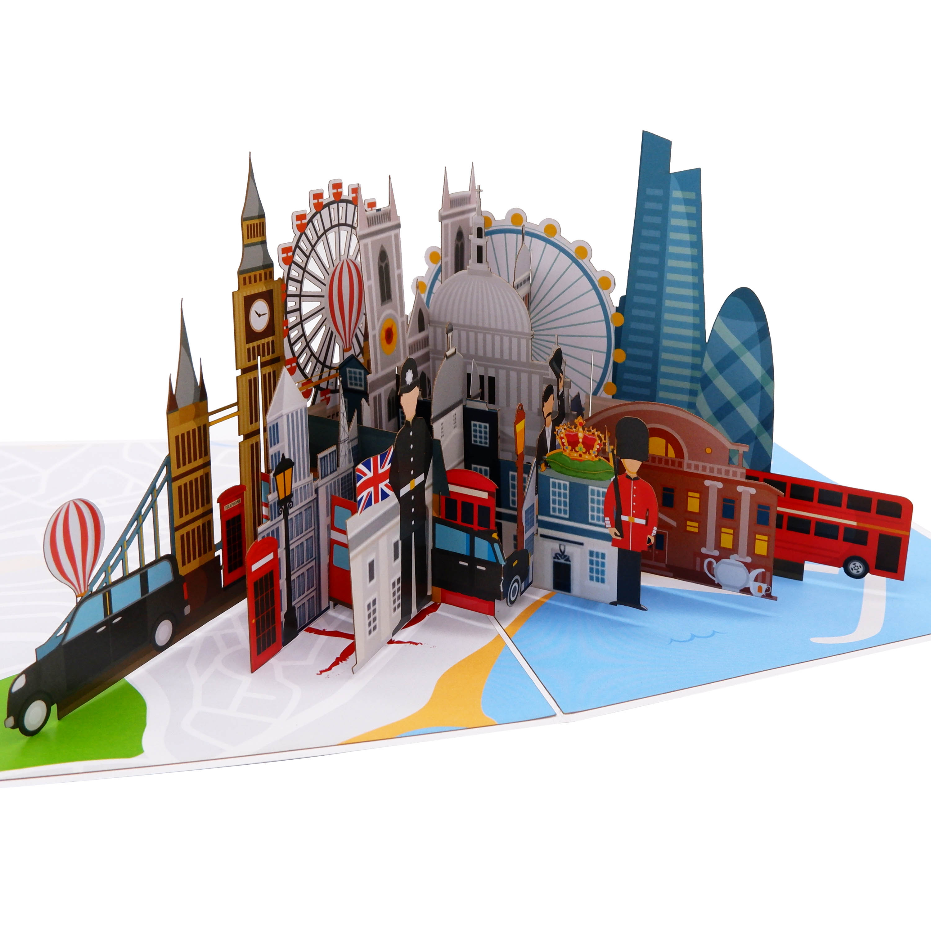 London Landmarks Pop-Up Card – 3D Travel Greeting Card