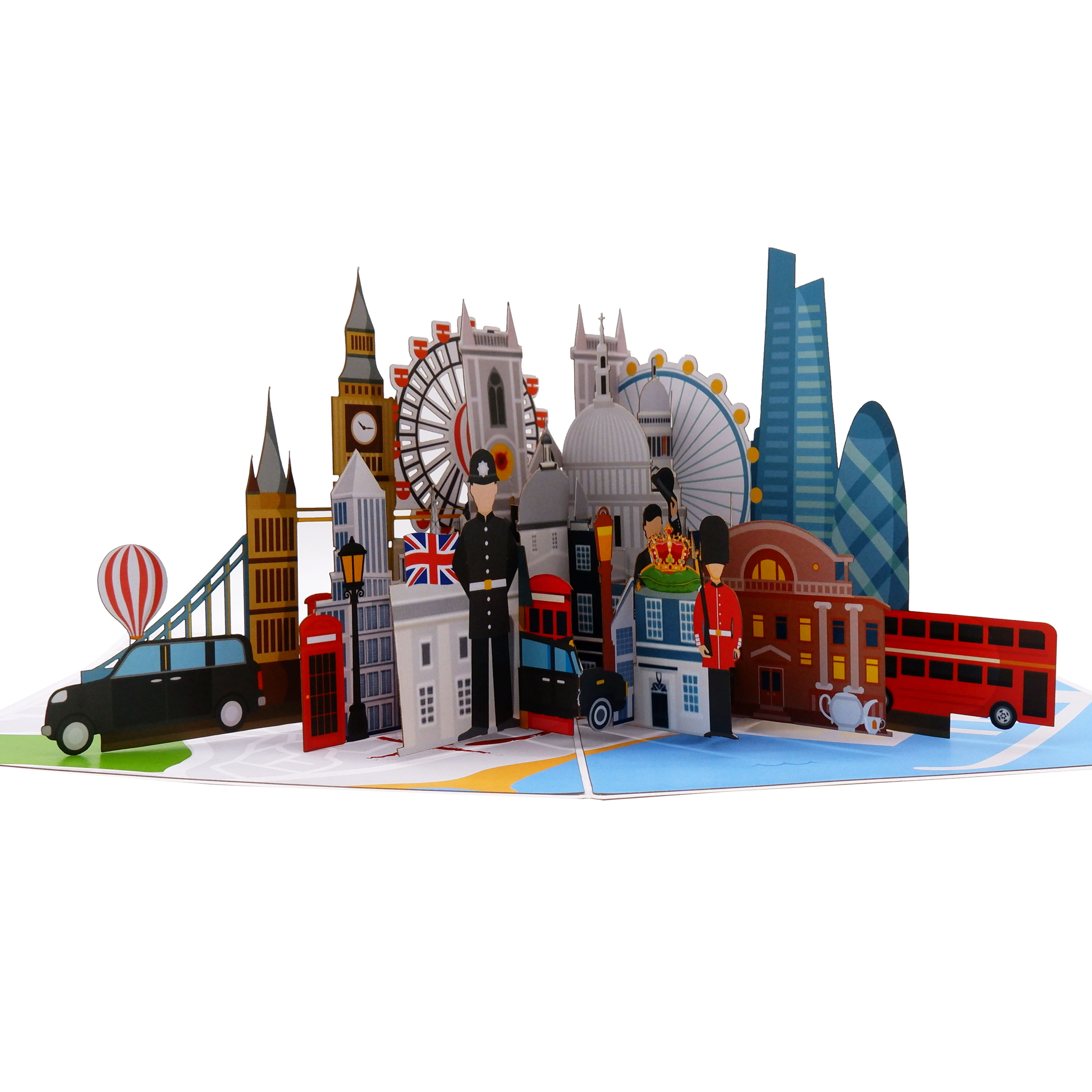 London Landmarks Pop-Up Card – 3D Travel Greeting Card