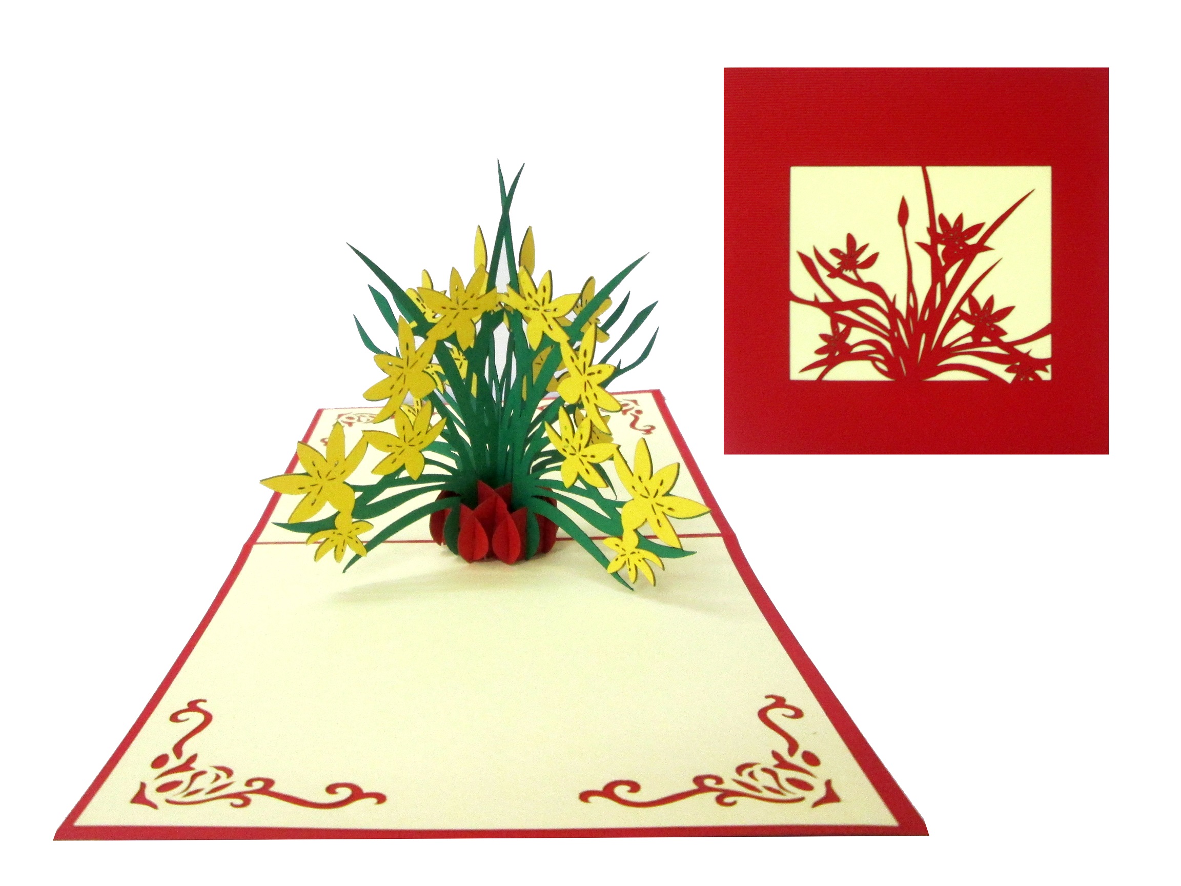 Orchid Pop Up Card