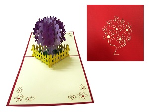Flowers Garden Pop Up Card