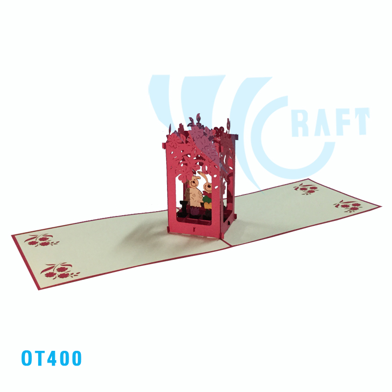 Rabbit and Sheep Pop Up Card