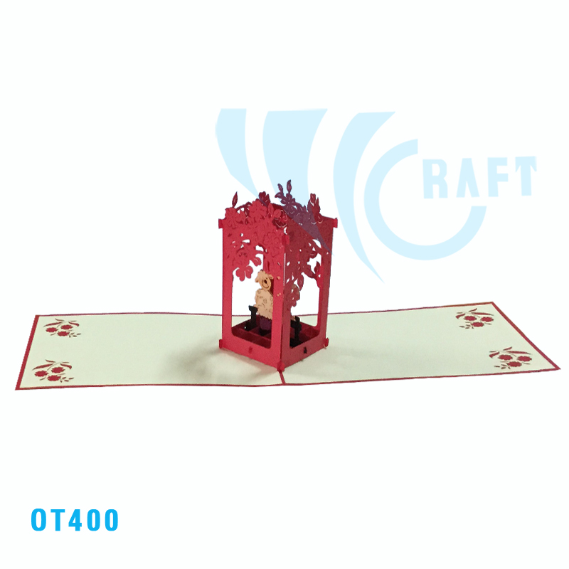 Rabbit and Sheep Pop Up Card