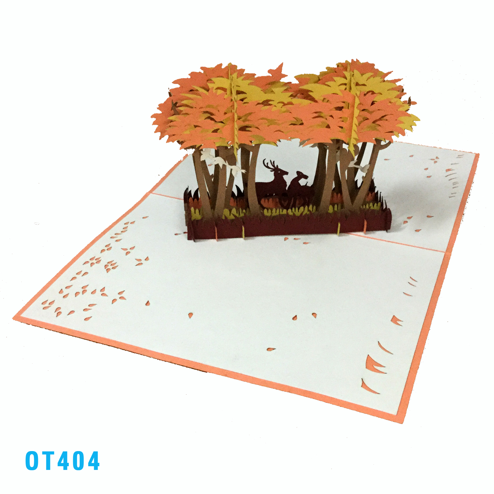 Reindeer In The Jungle Pop Up Card