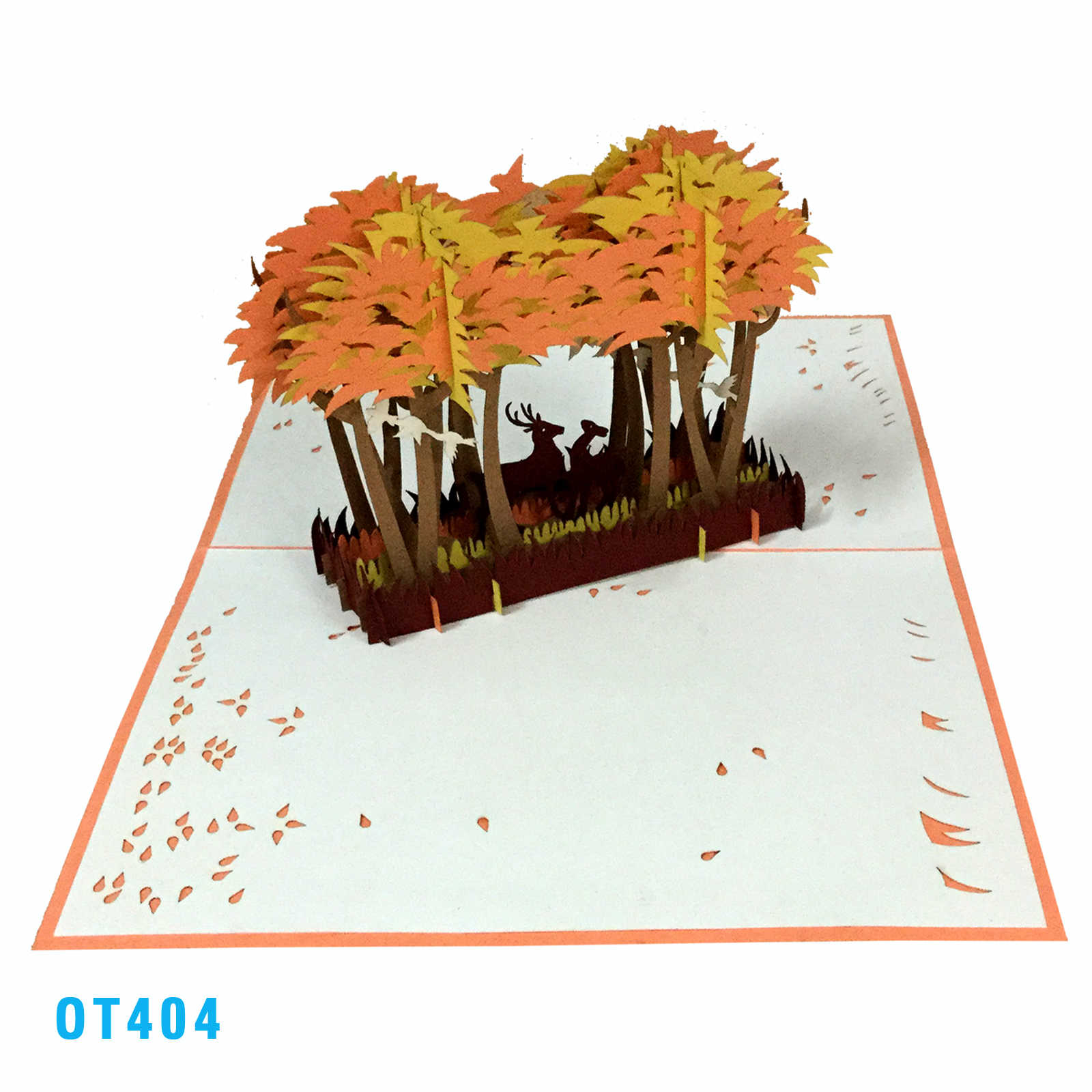Reindeer In The Jungle Pop Up Card