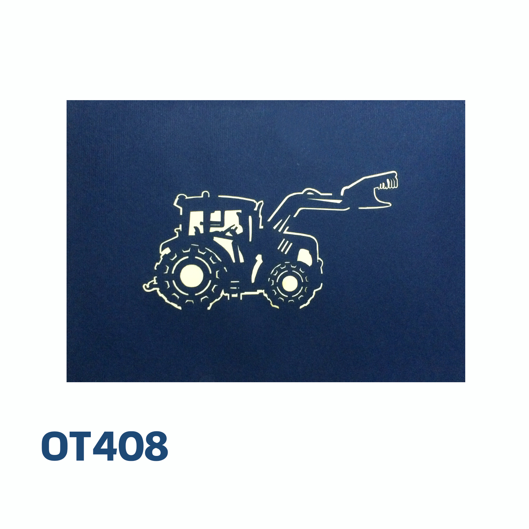 Excavator Pop Up Card