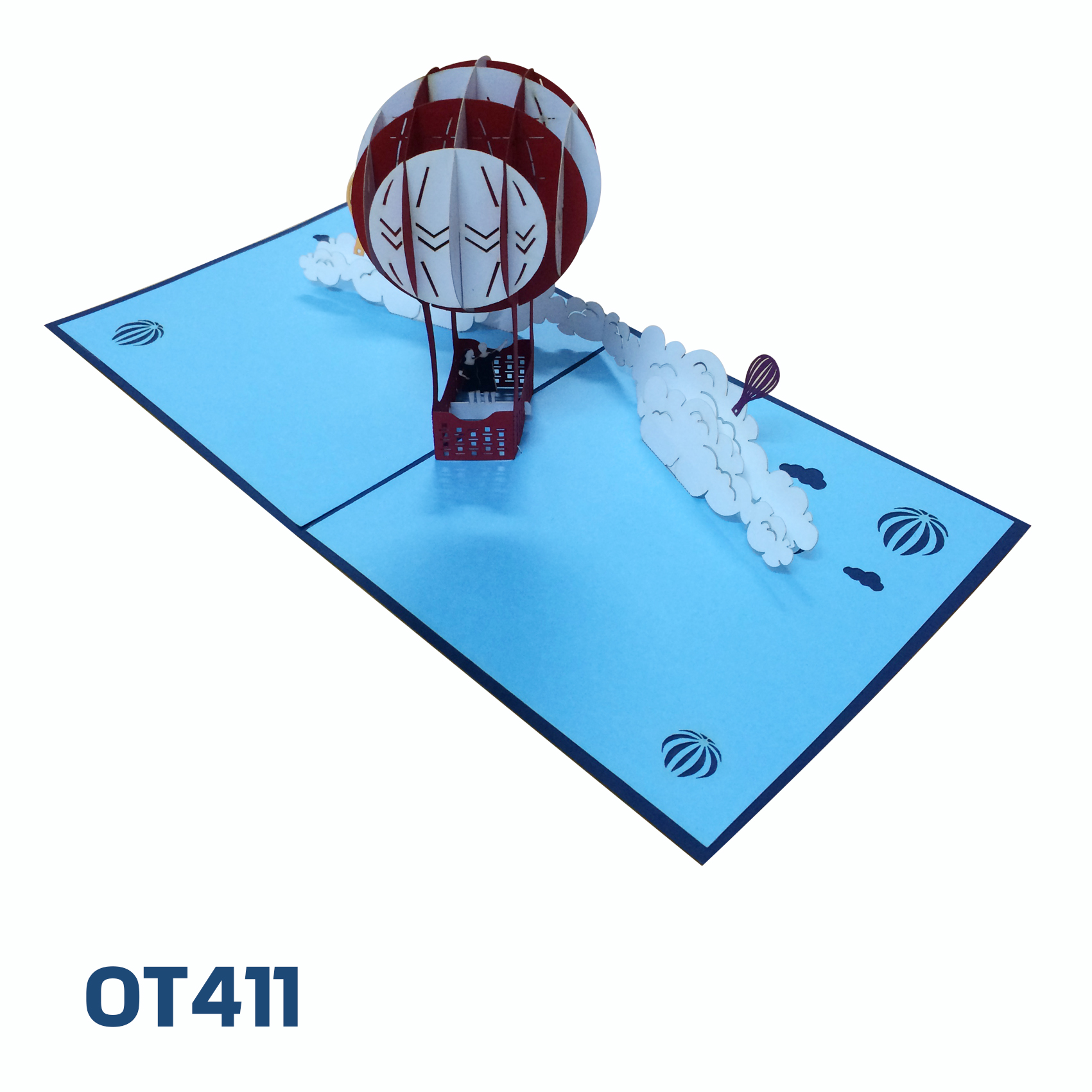 Air Balloon Pop Up Card