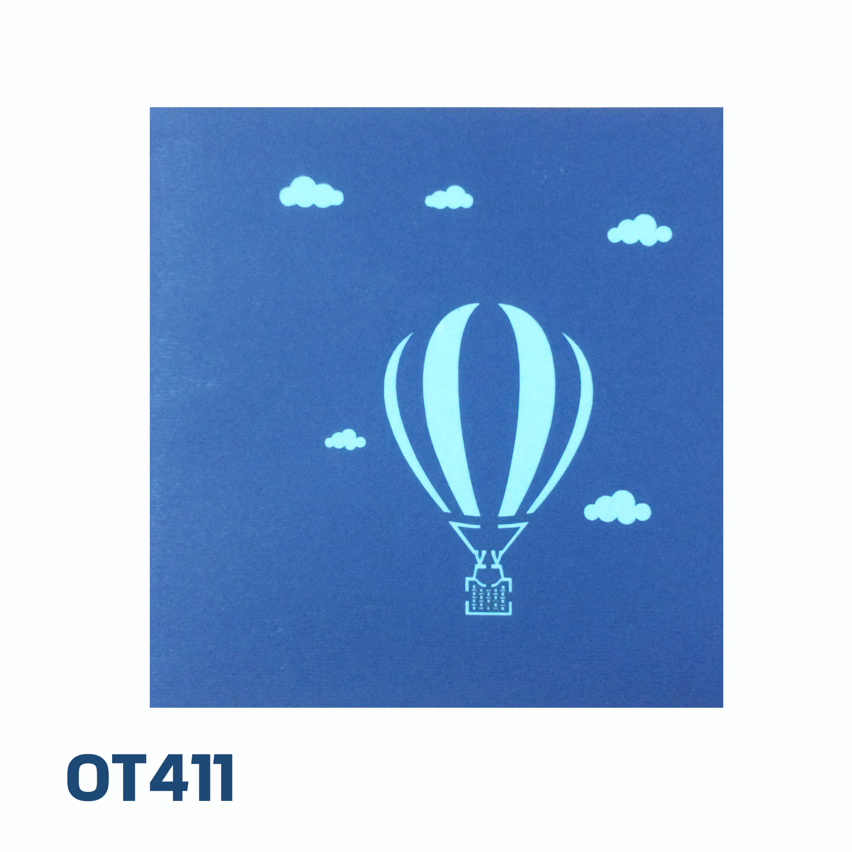 Air Balloon Pop Up Card