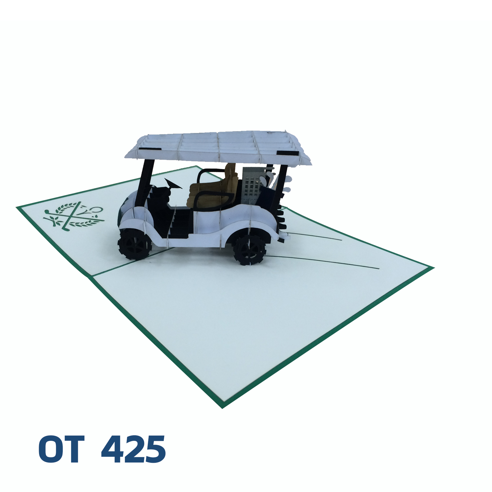 Golf Cart Pop Up Card