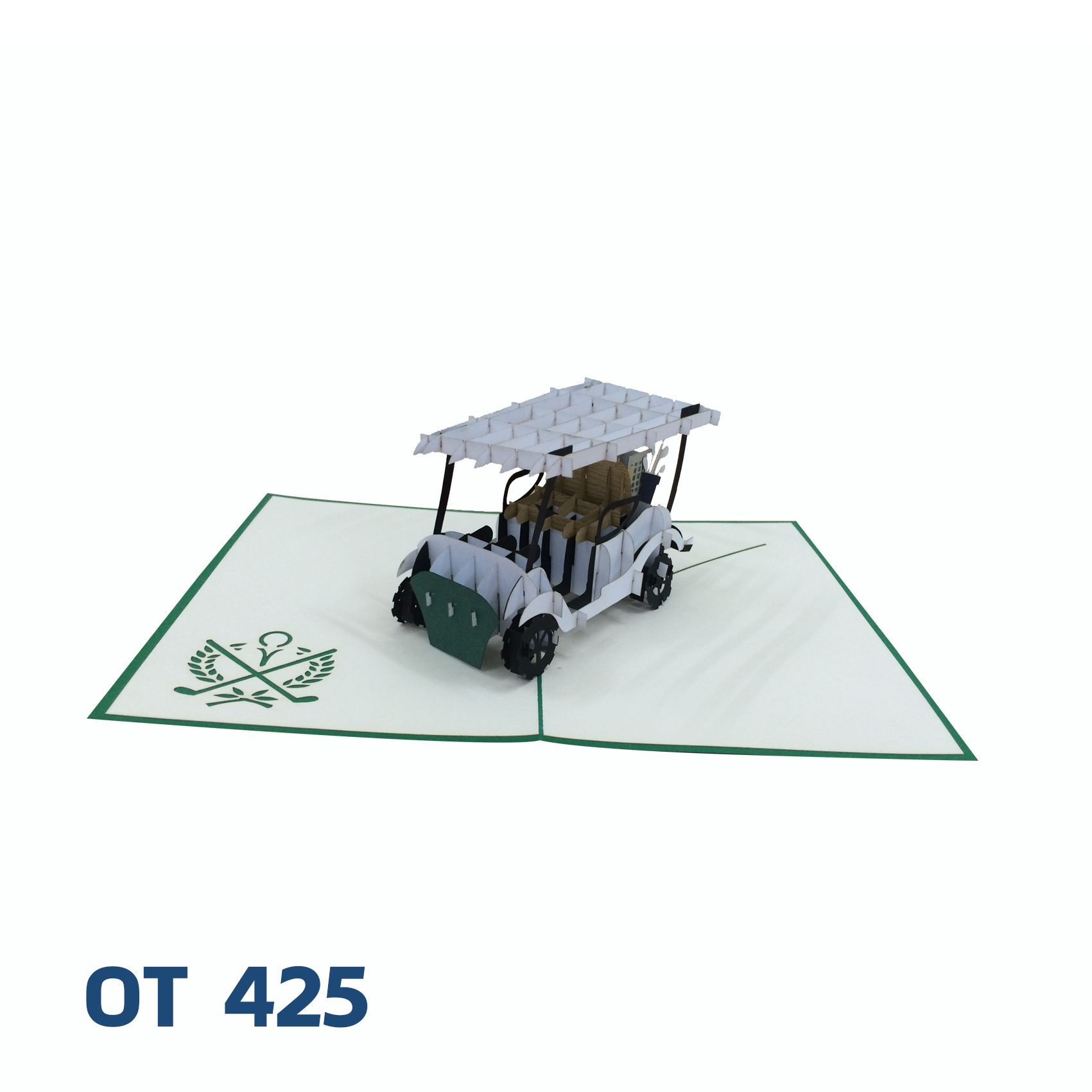 Golf Cart Pop Up Card