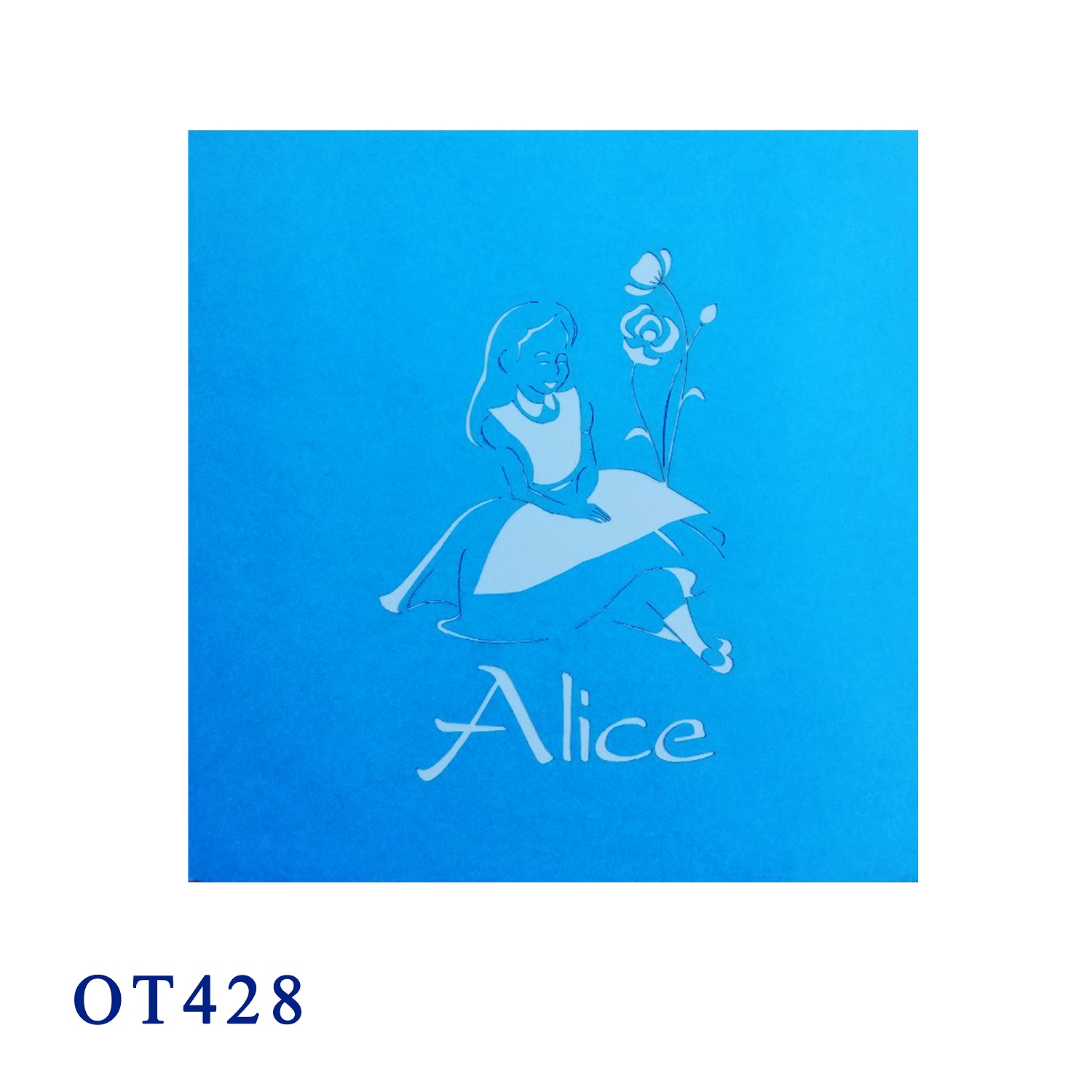 Alice In Wonderland Pop Up Card