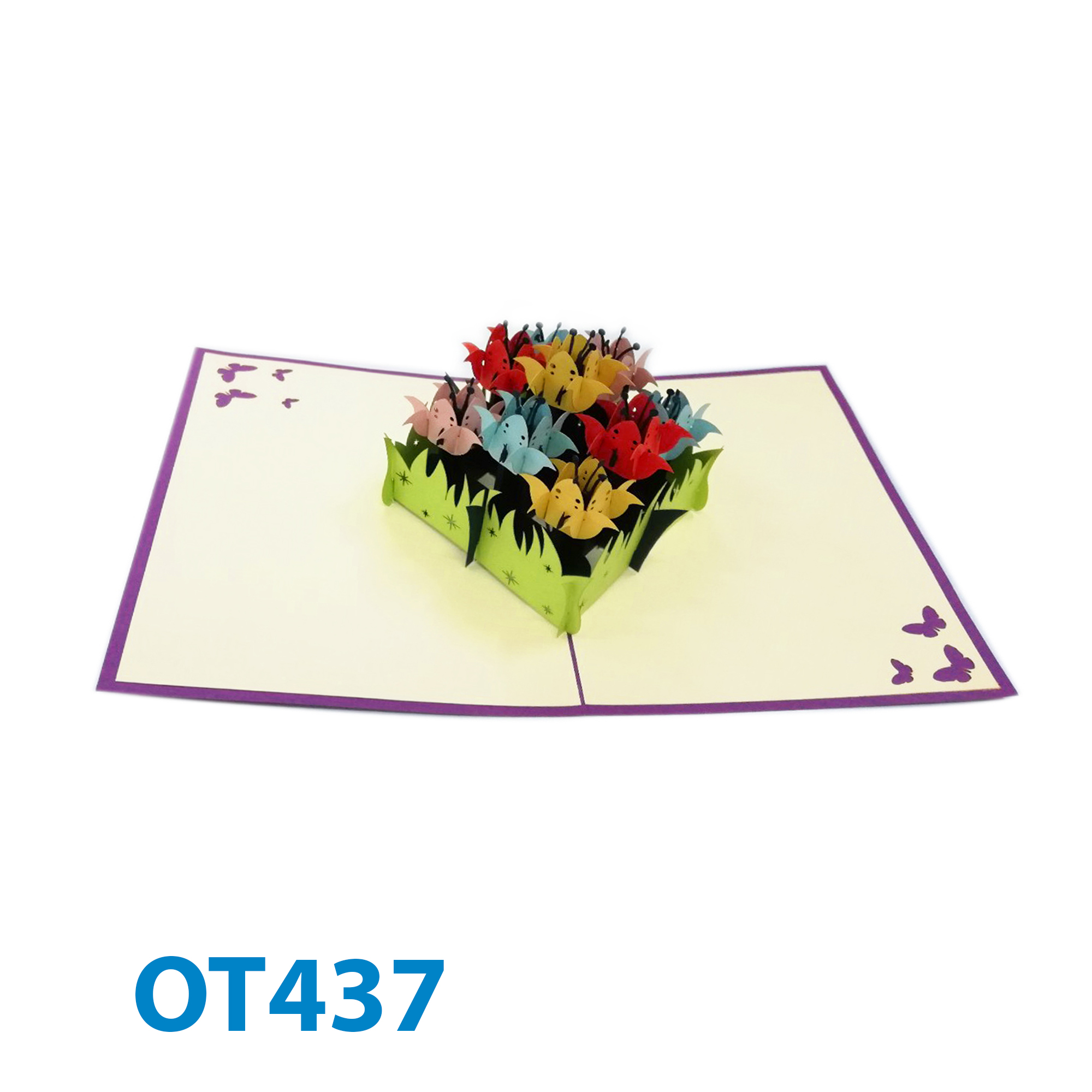 Flowers Garden Pop Up Card