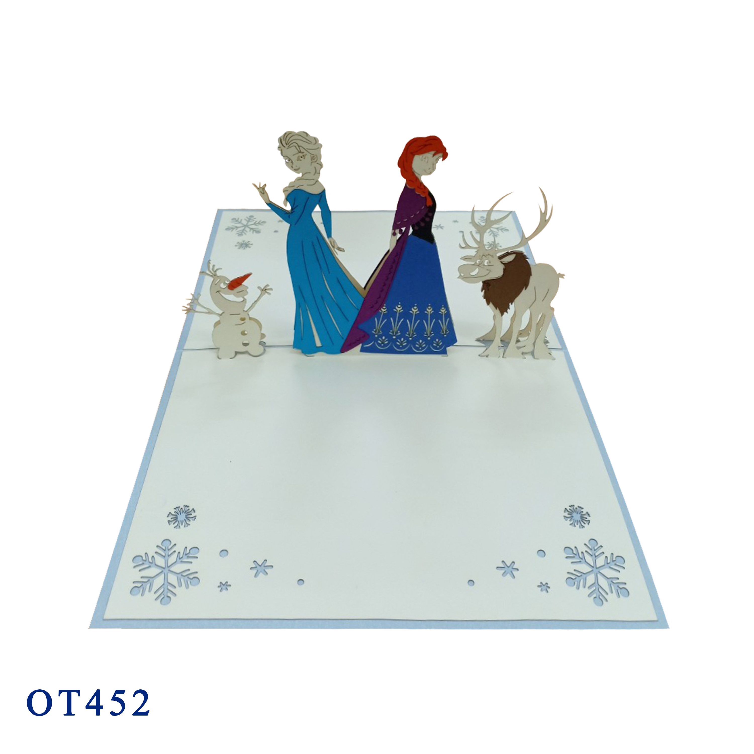 Elsa And Anna Pop Up Card
