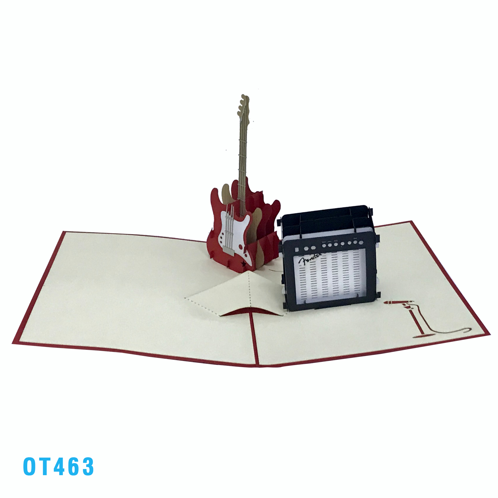 Guitar Pop Up Card