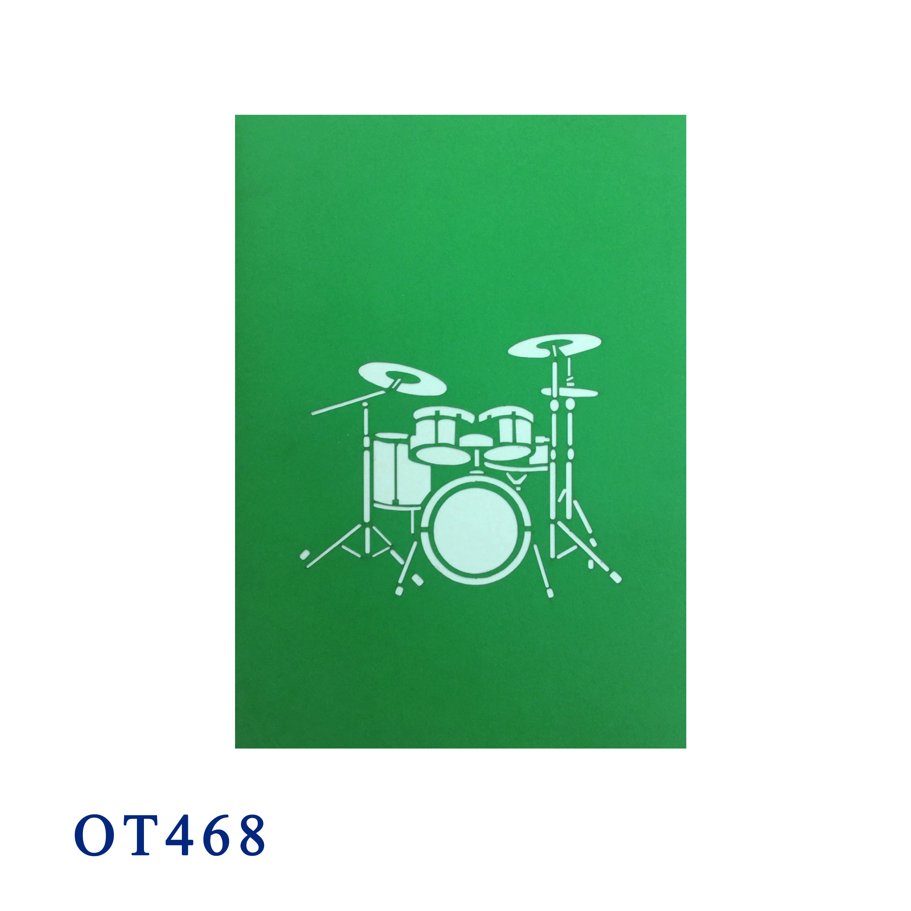 Drums Pop Up Card