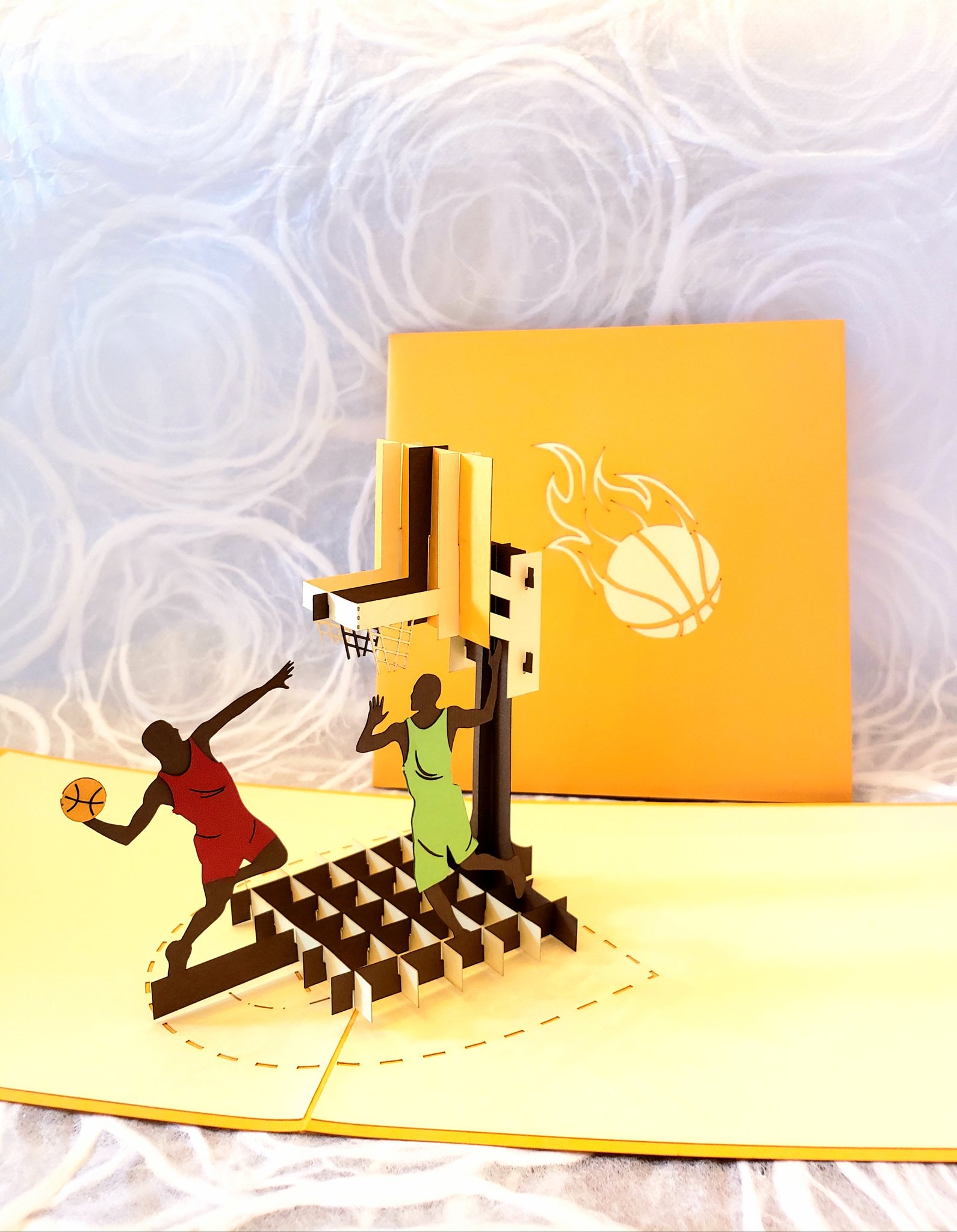 Basketball Pop Up Card