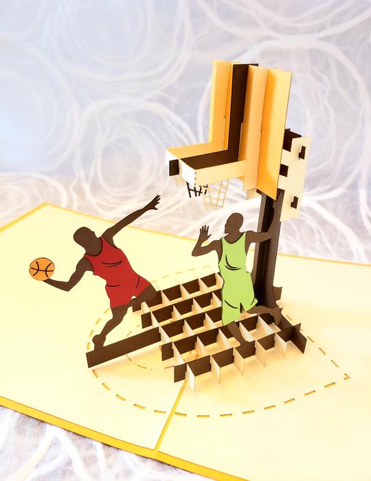 Basketball Pop Up Card