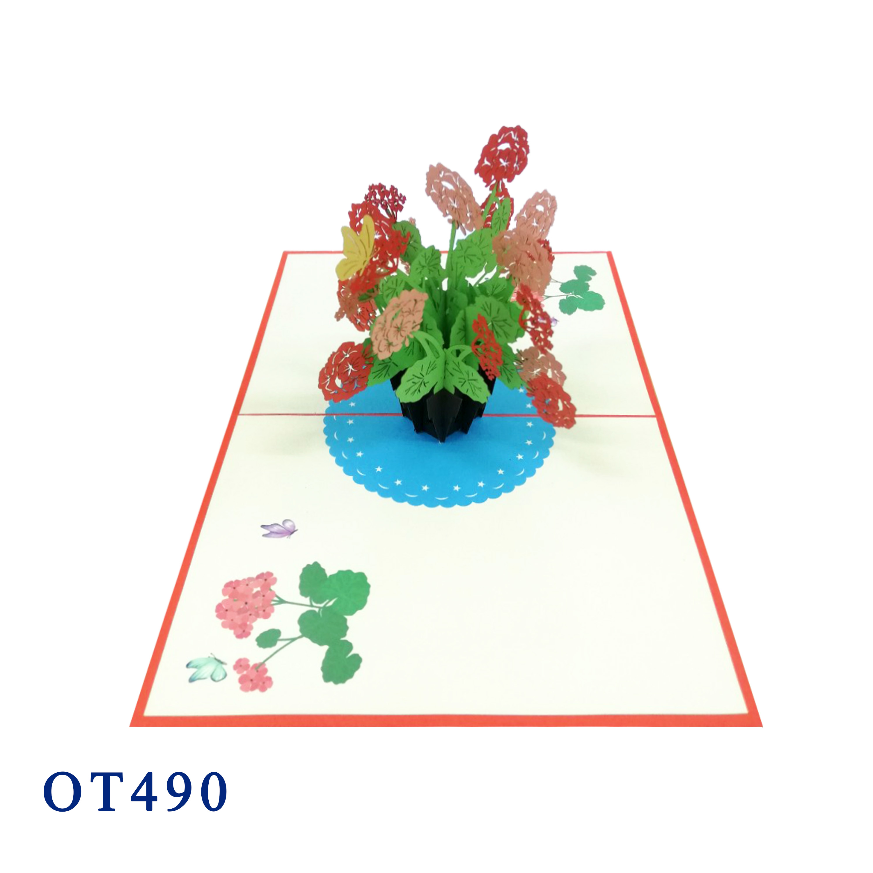 Flowers Basket Pop Up Card