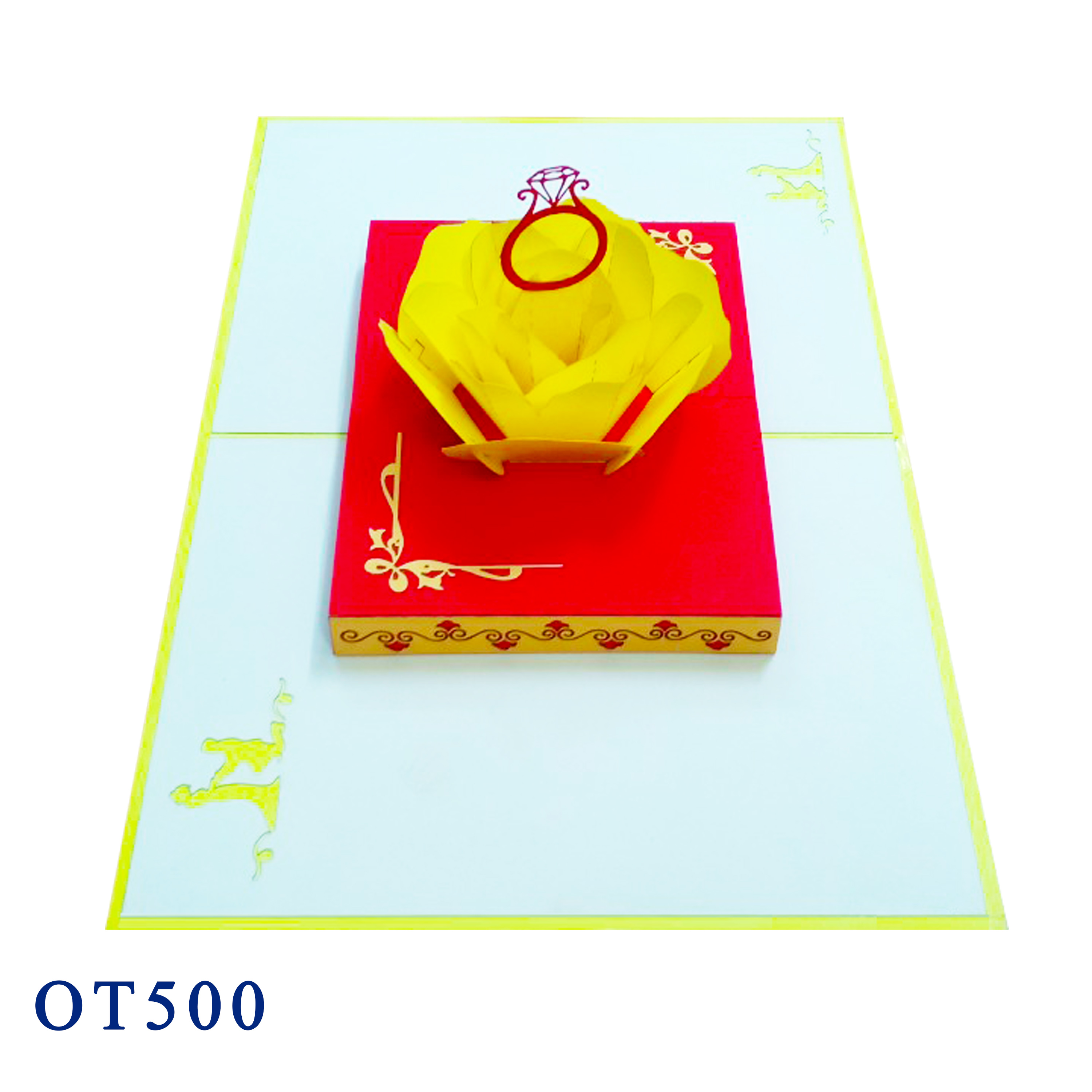 Ring And Rose Pop Up Card