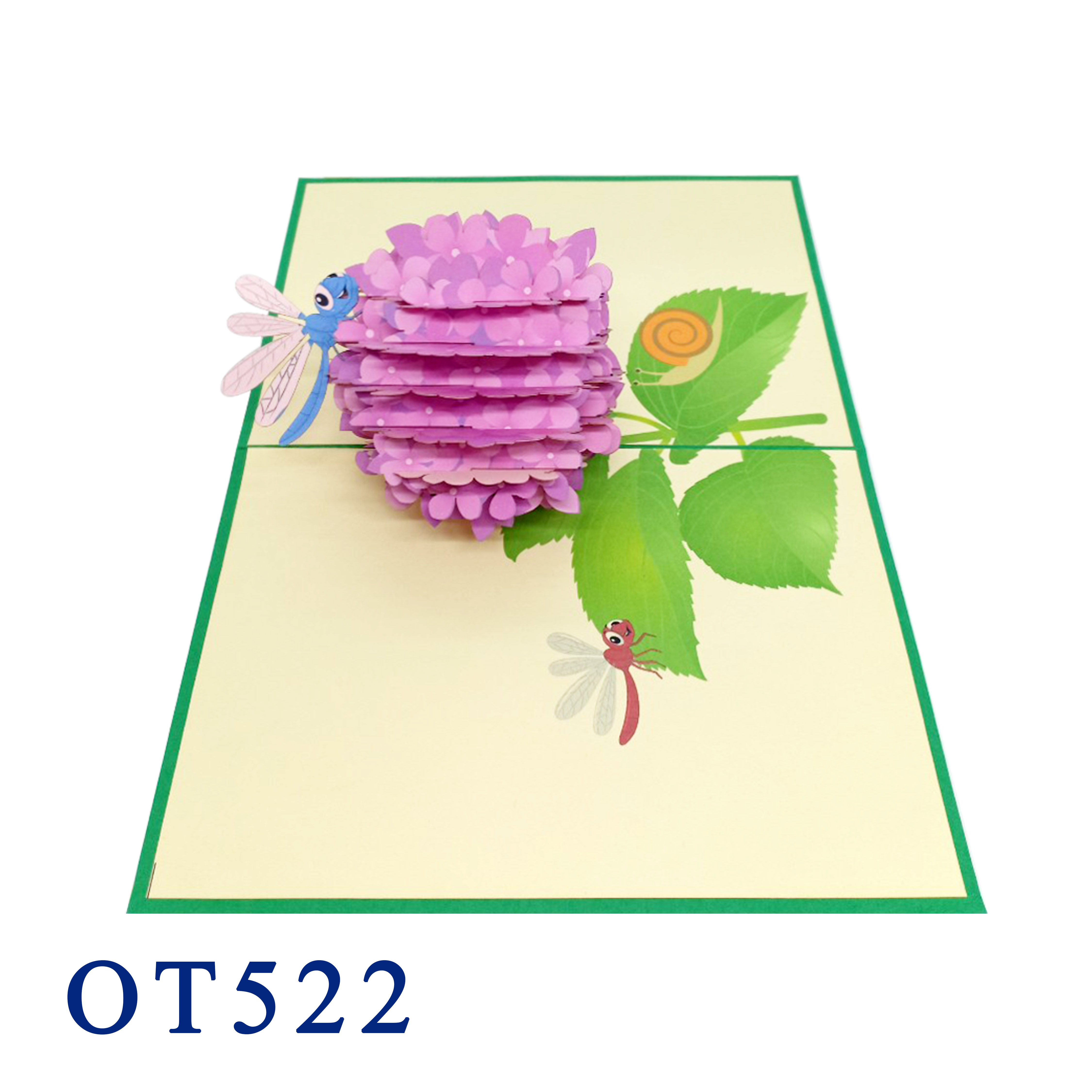 Hydrangeas 3D Pop Up Card