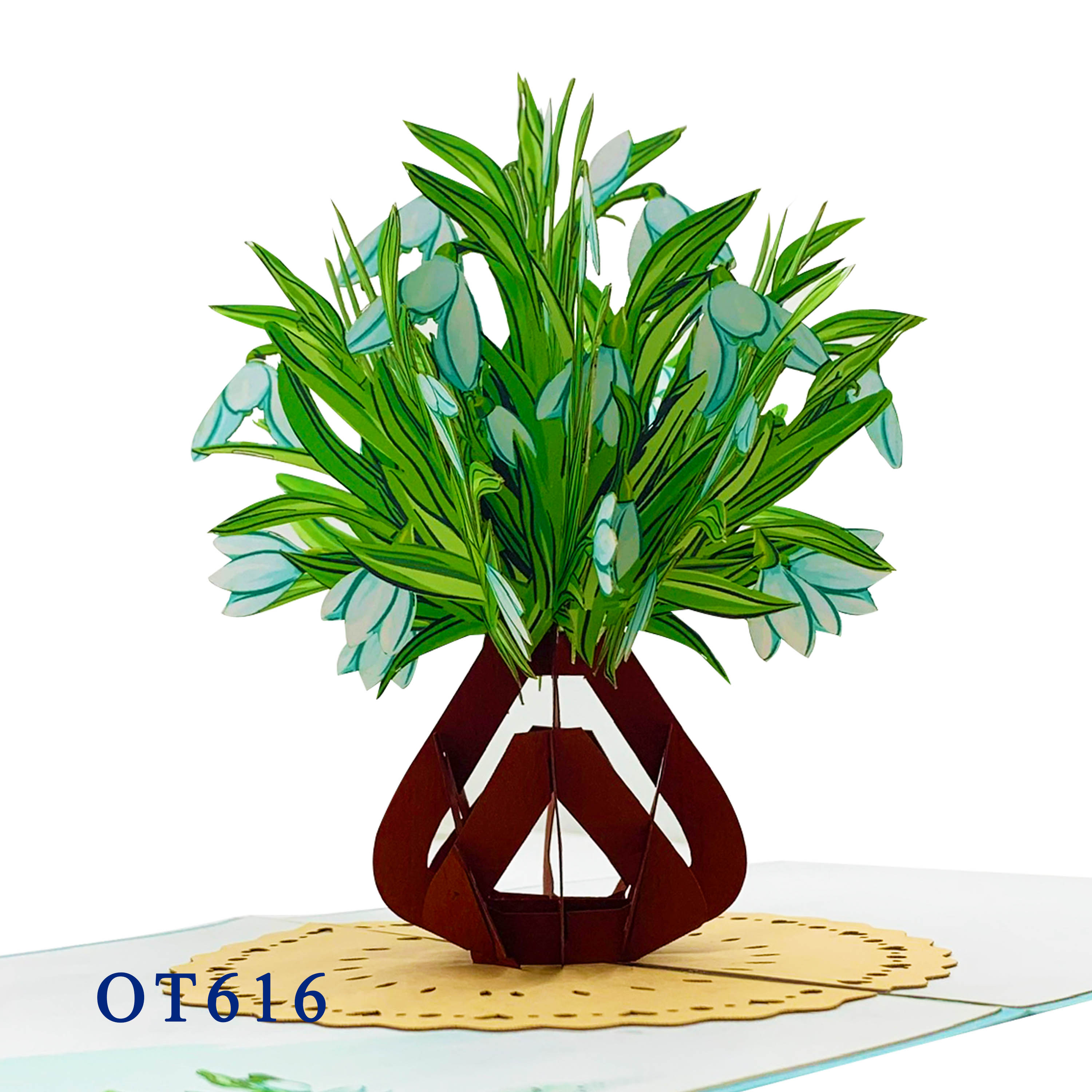 Snowdrop Pop Up Card