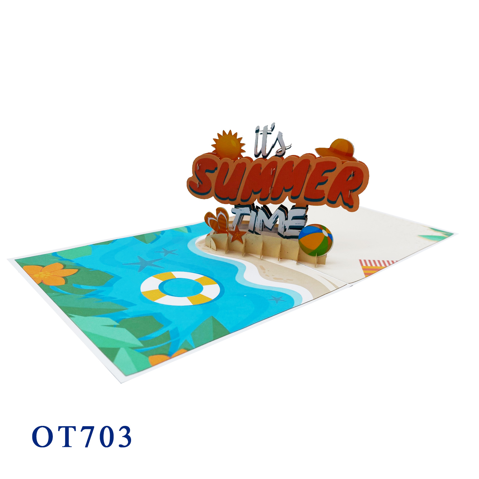 It's Summer Time Pop Up Card