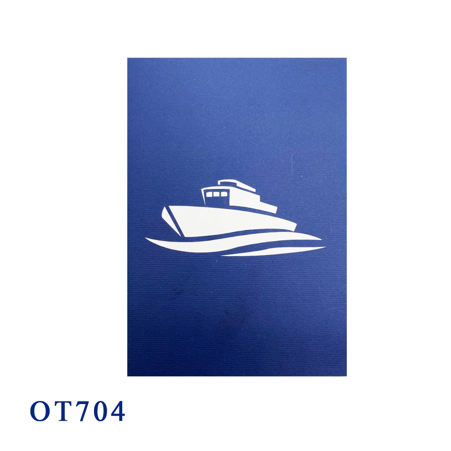 Yacht Pop Up 3D Greeting Card