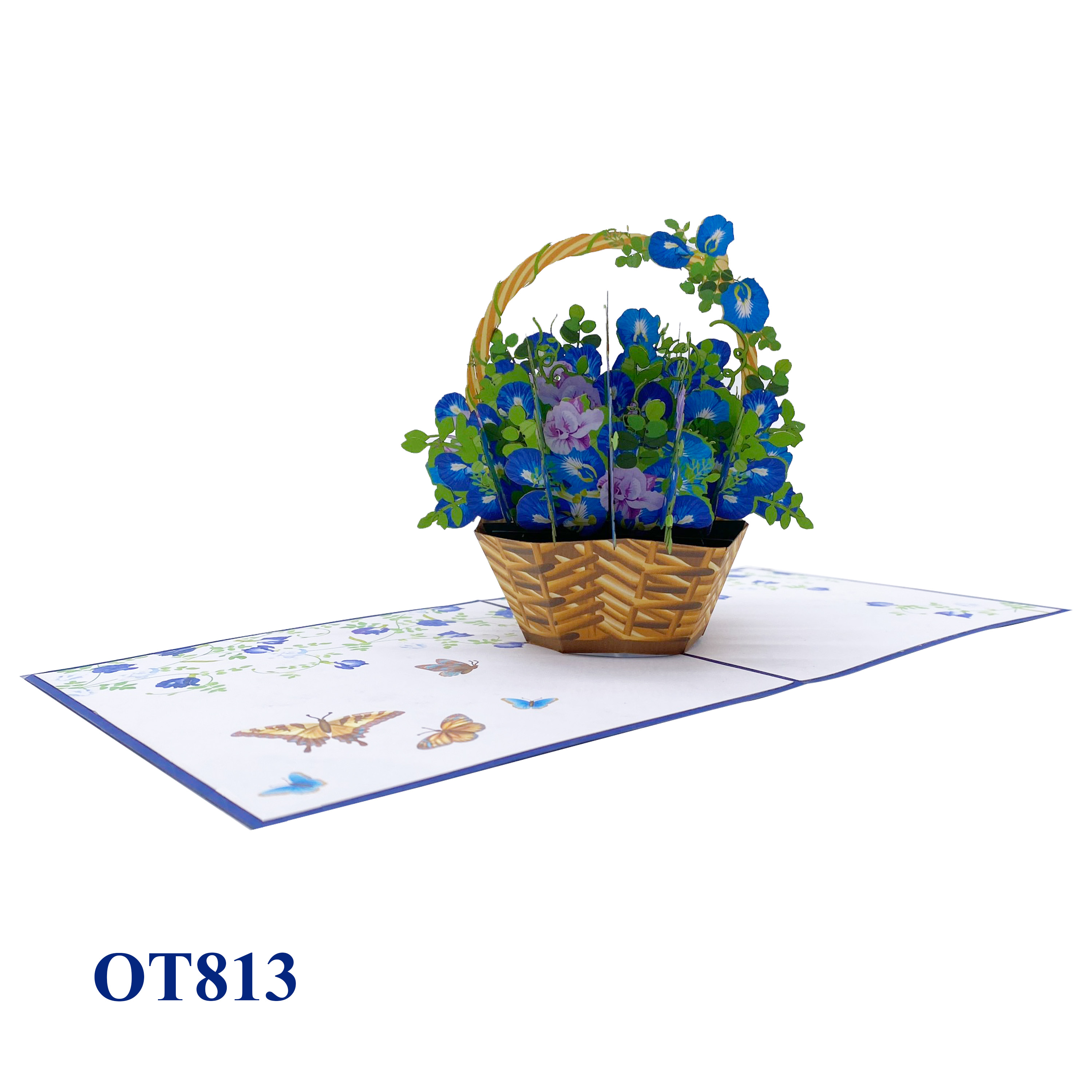 Butterfly Pea Pop Up Card