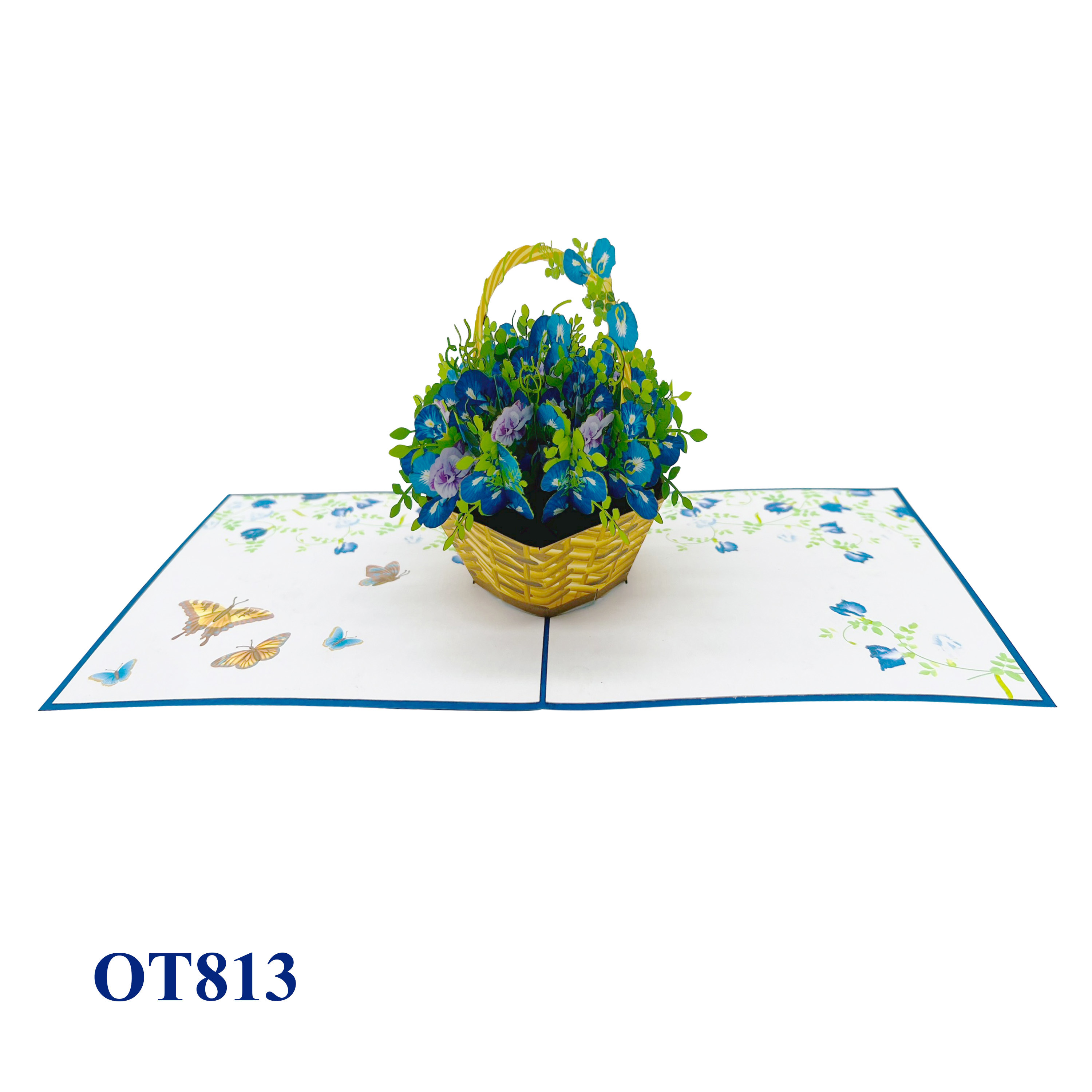 Butterfly Pea Pop Up Card