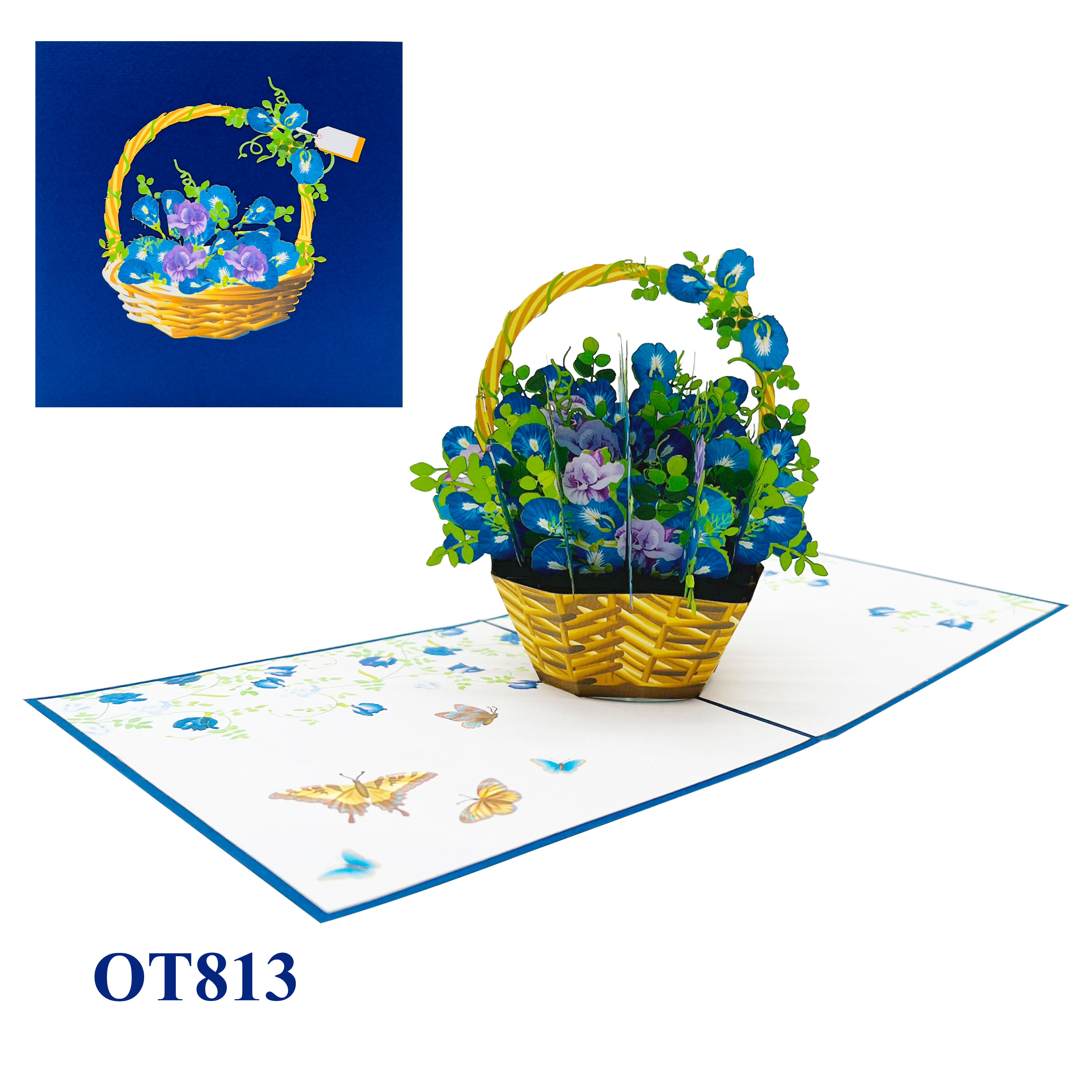 Butterfly Pea Pop Up Card