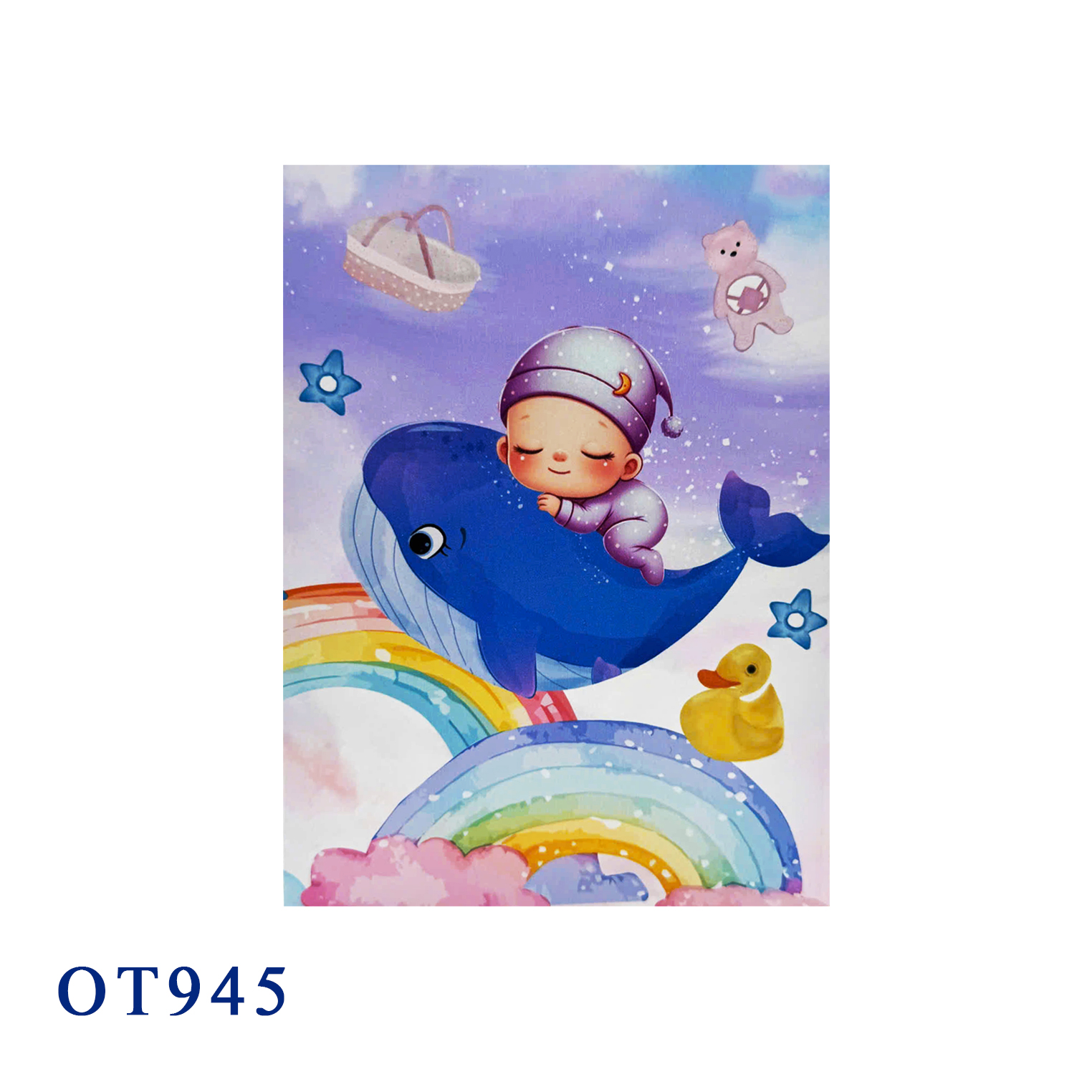 Sleepting Baby Whale 3D Pop Up Card