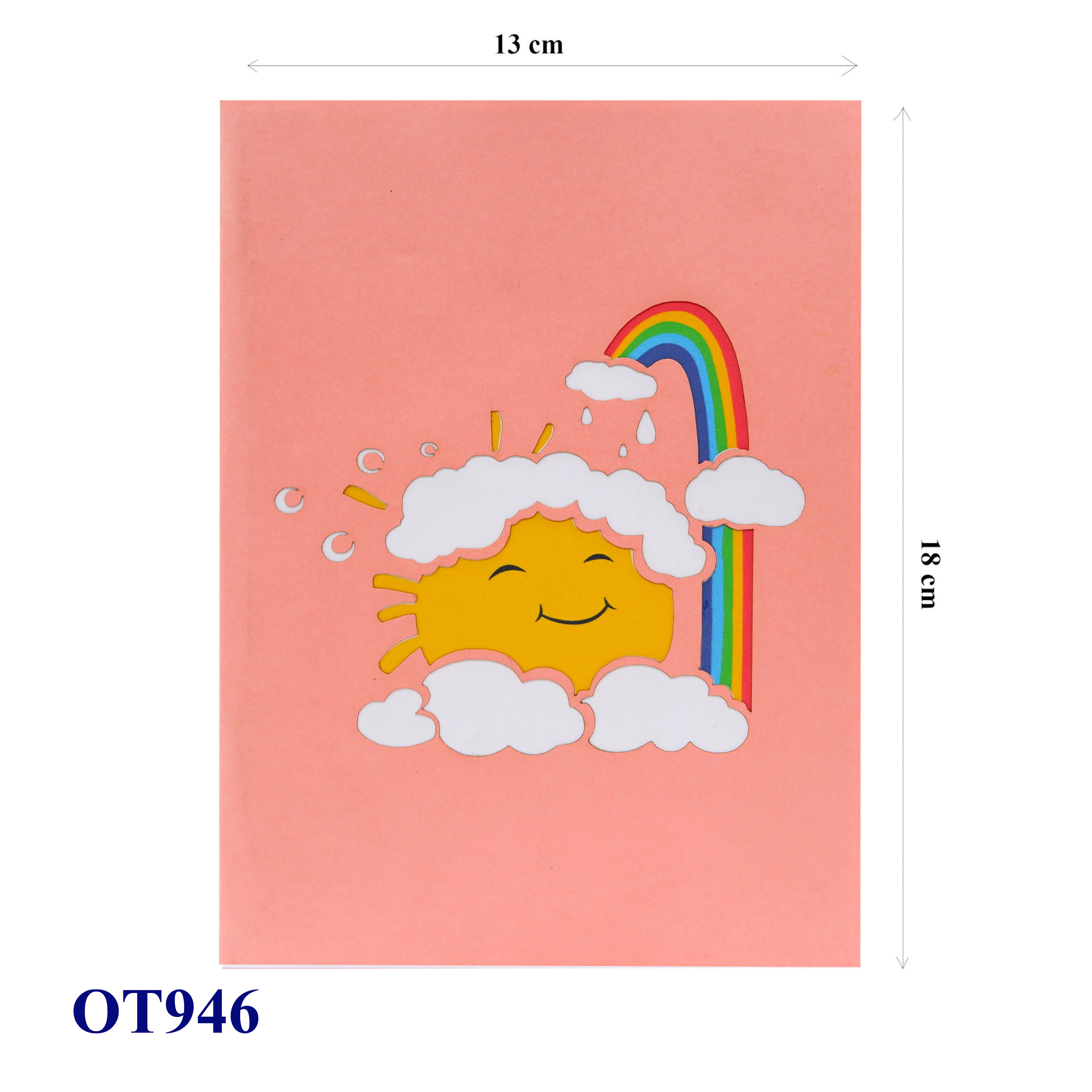 Sun & Rainbow Pop Up Card