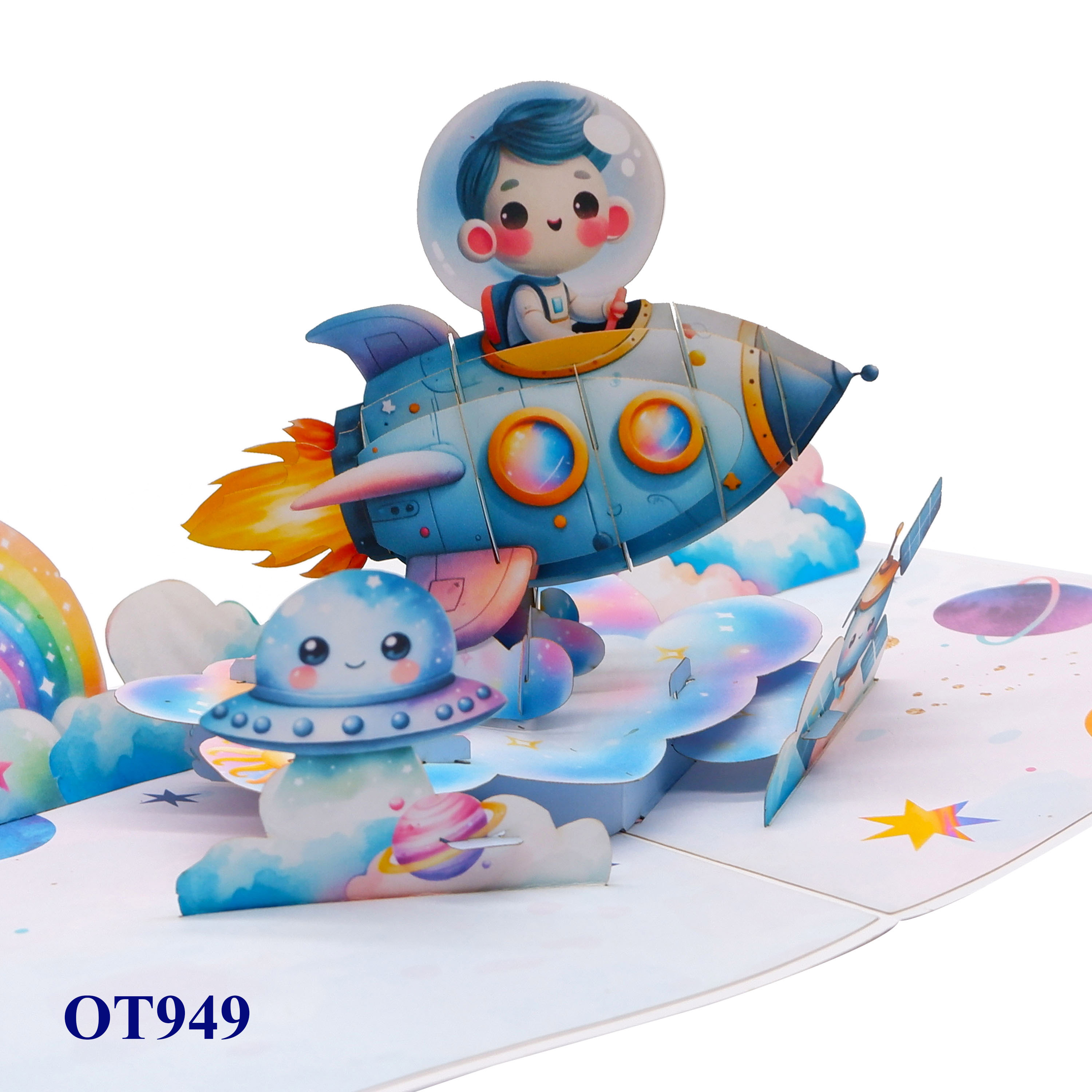 Space Pop Up 3D Greeting Card