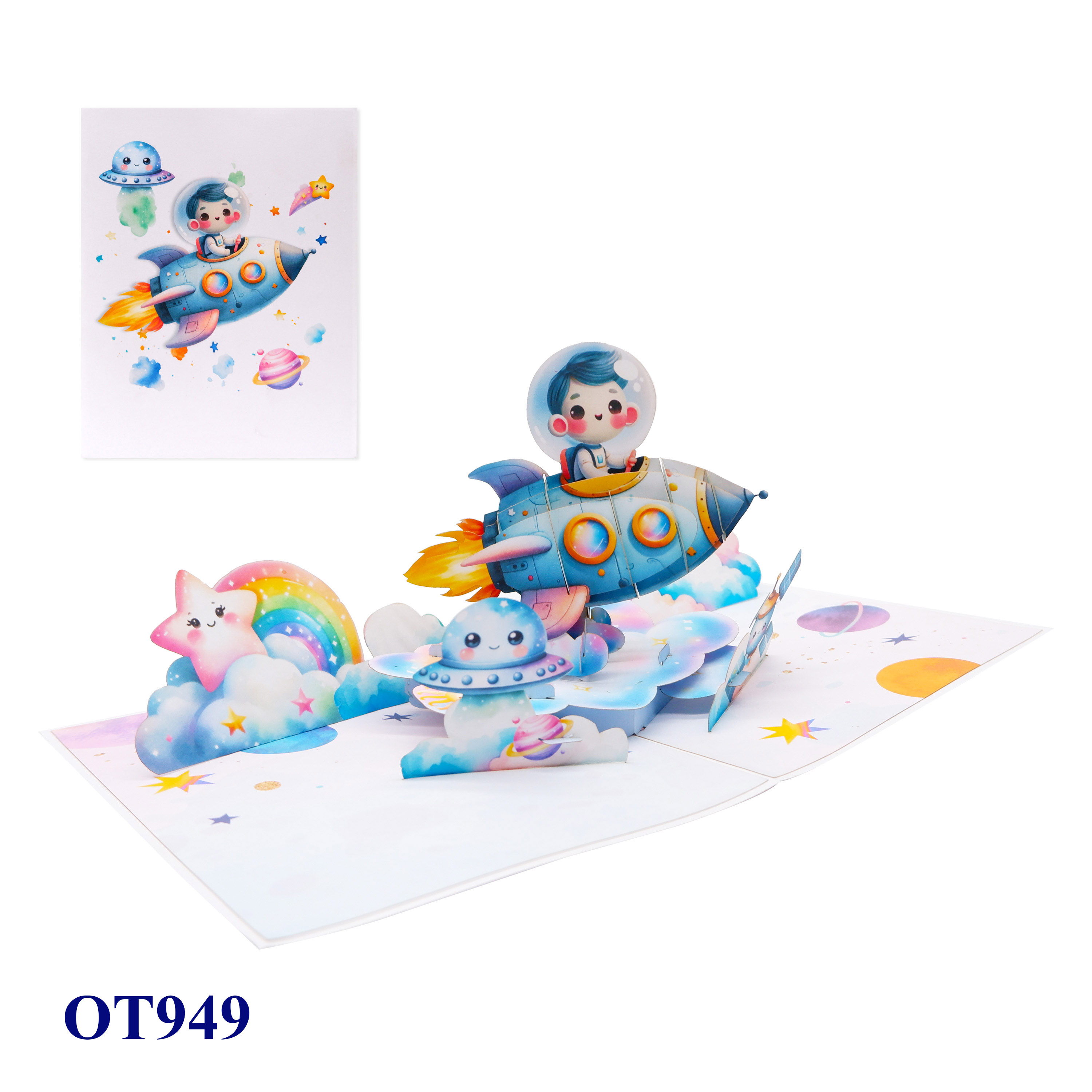 Space Pop Up 3D Greeting Card