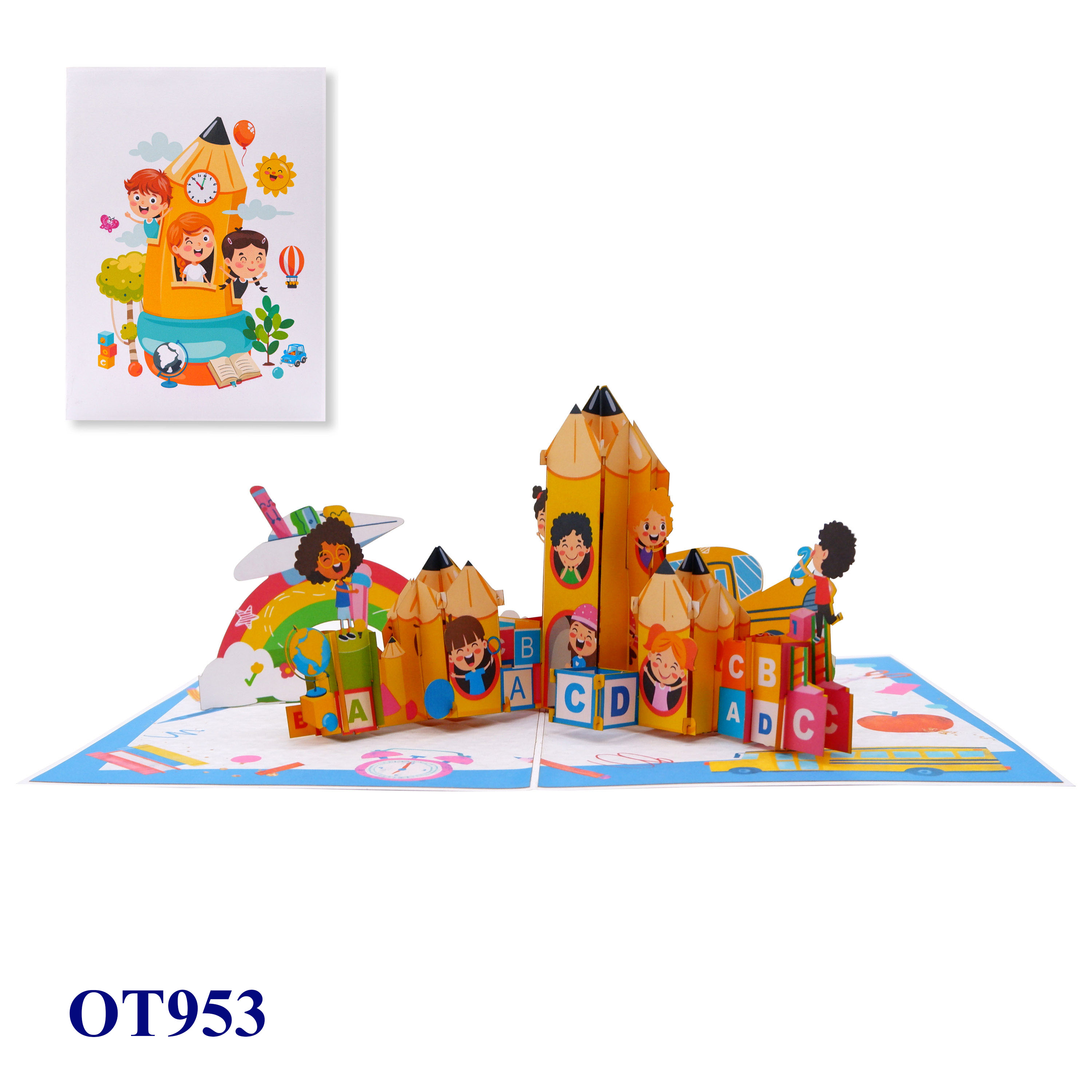 Back To School 3D Pop Up Card