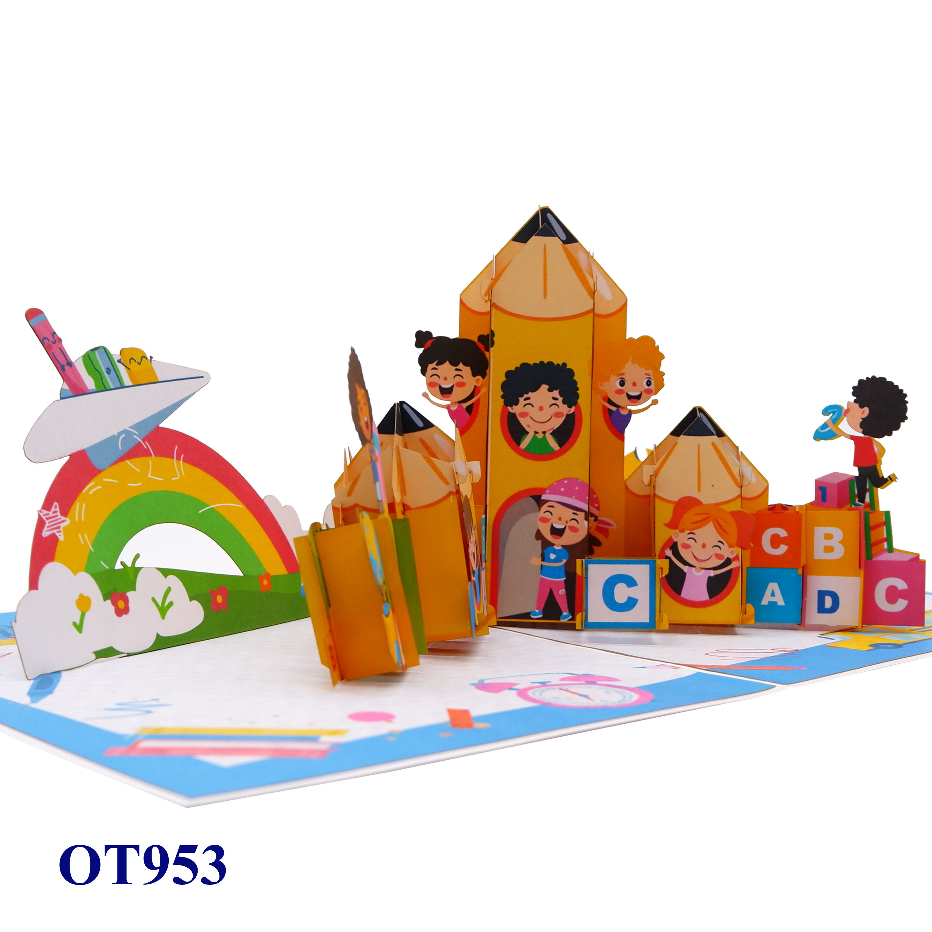 Back To School 3D Pop Up Card