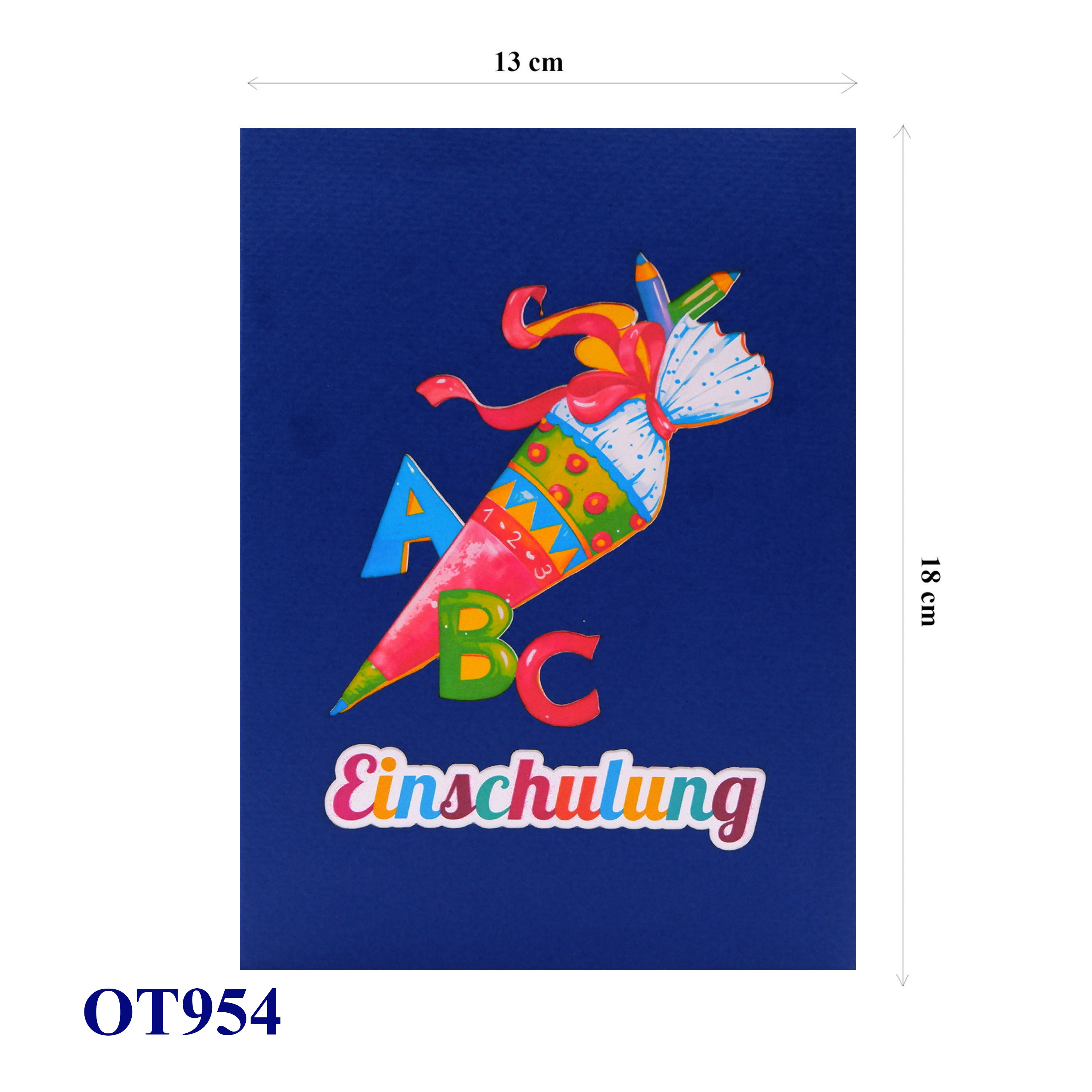 Candy Back To School 3D Pop-up Greeting Card