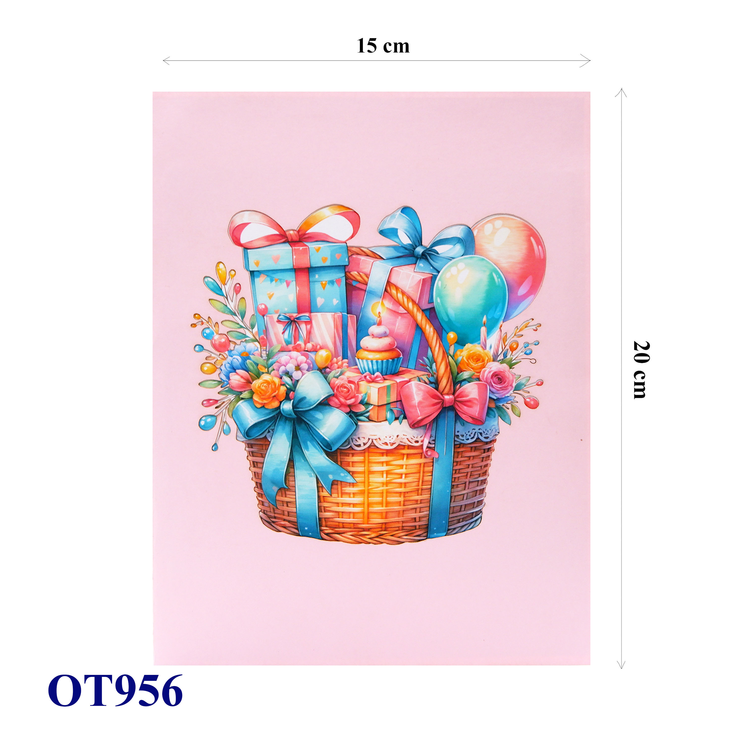 Gifts Basket 3D Pop Up Card