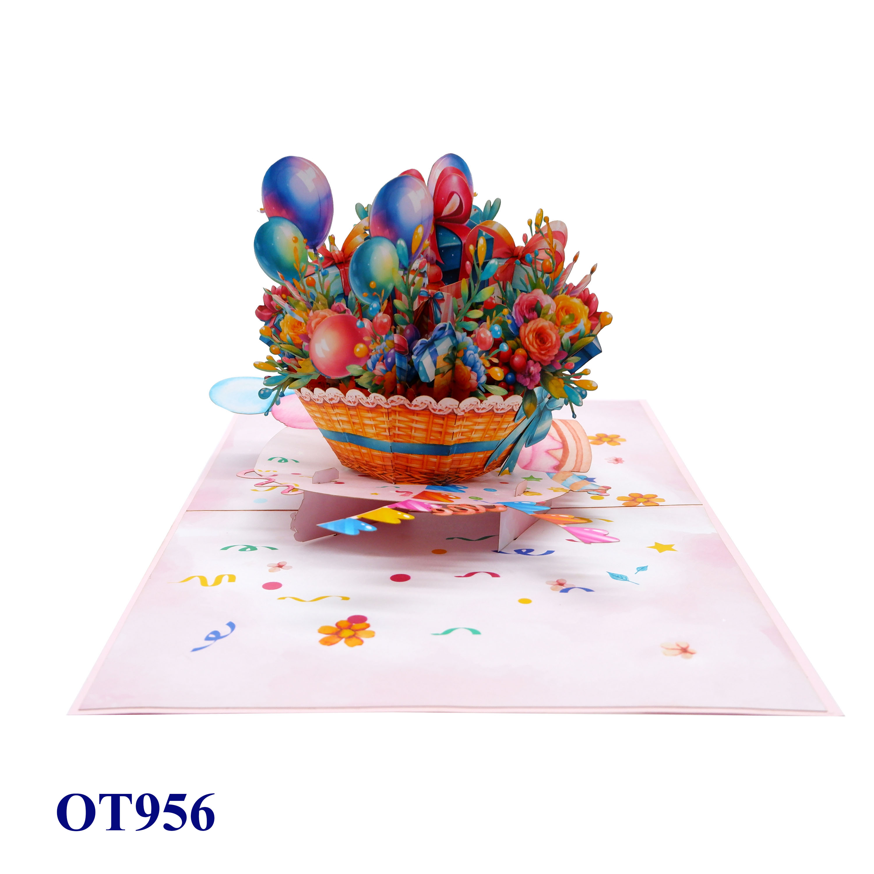 Gifts Basket 3D Pop Up Card