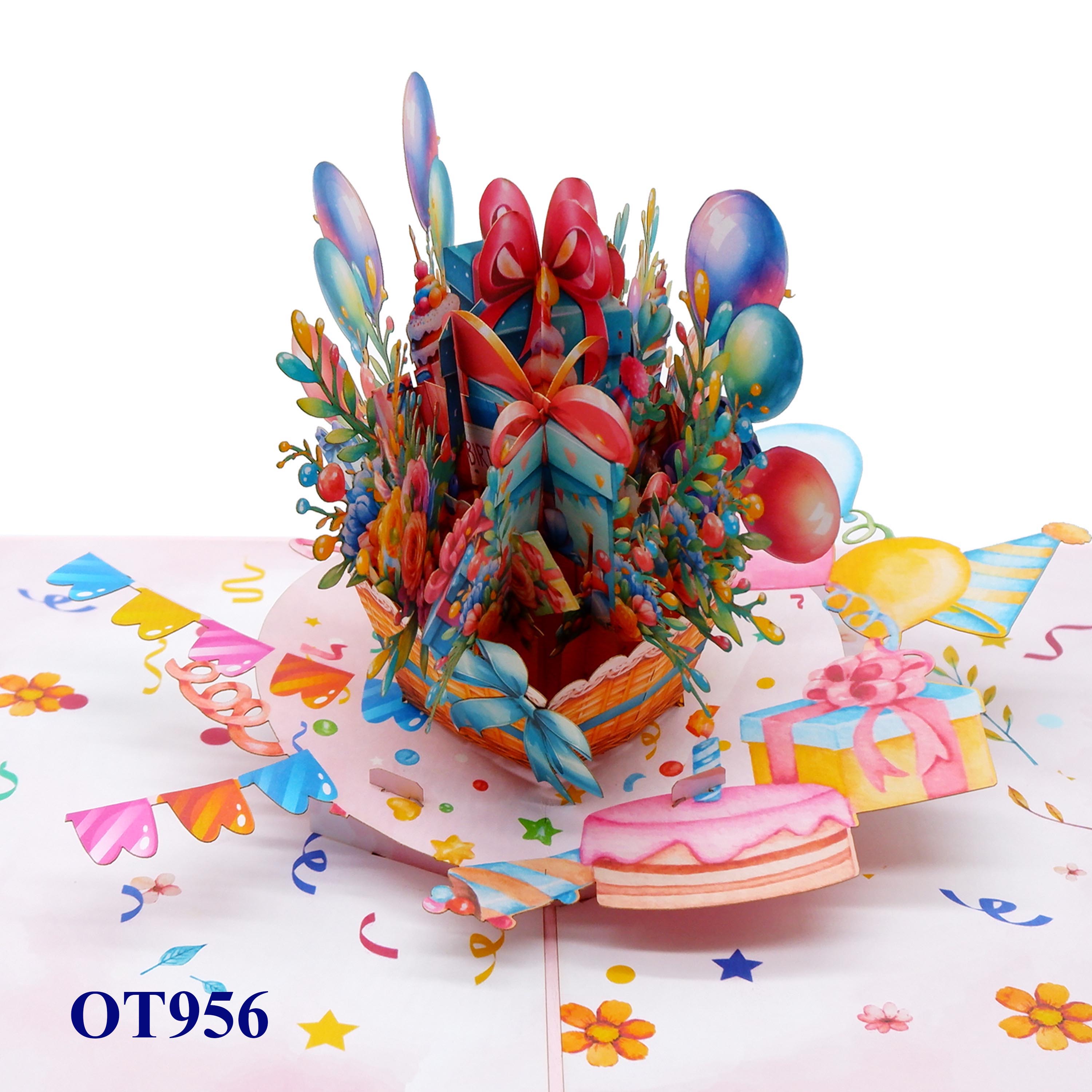 Gifts Basket 3D Pop Up Card