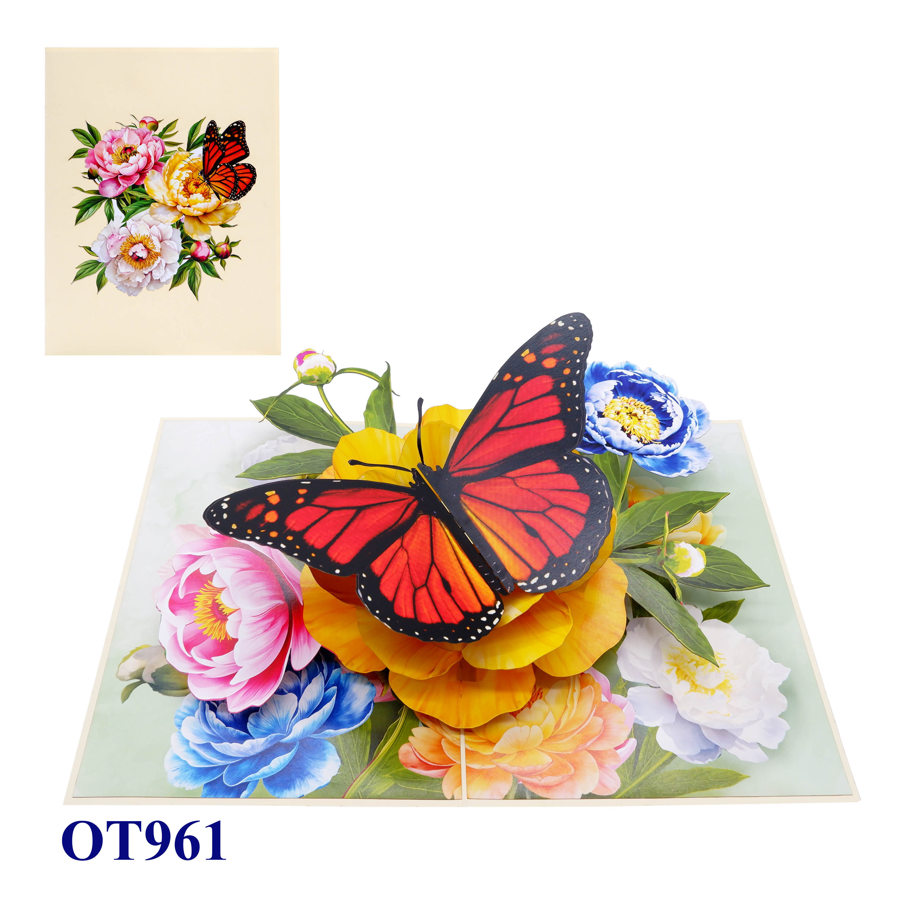 Monarch Butterfly in Bloom – Pop-Up Card