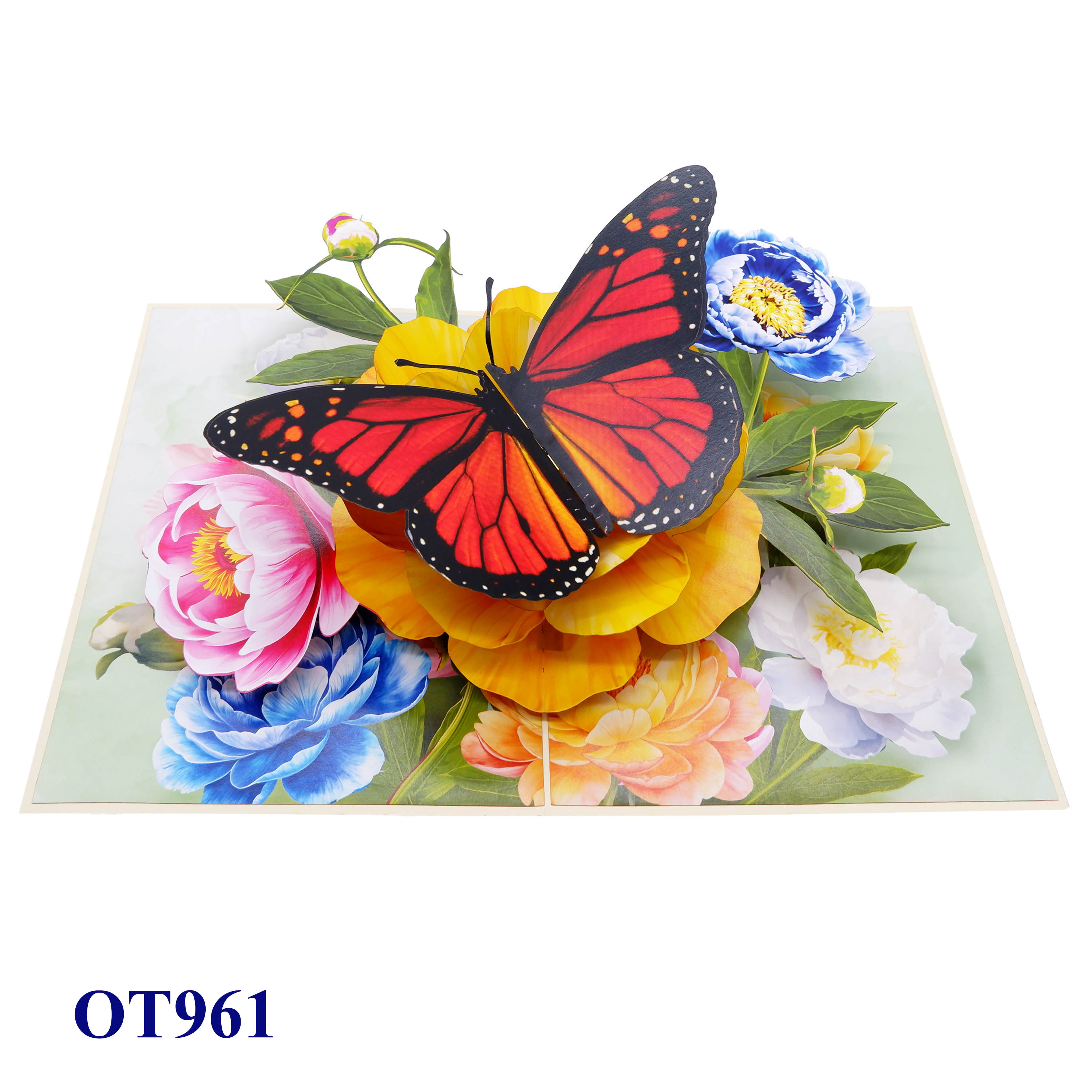 Monarch Butterfly in Bloom – Pop-Up Card